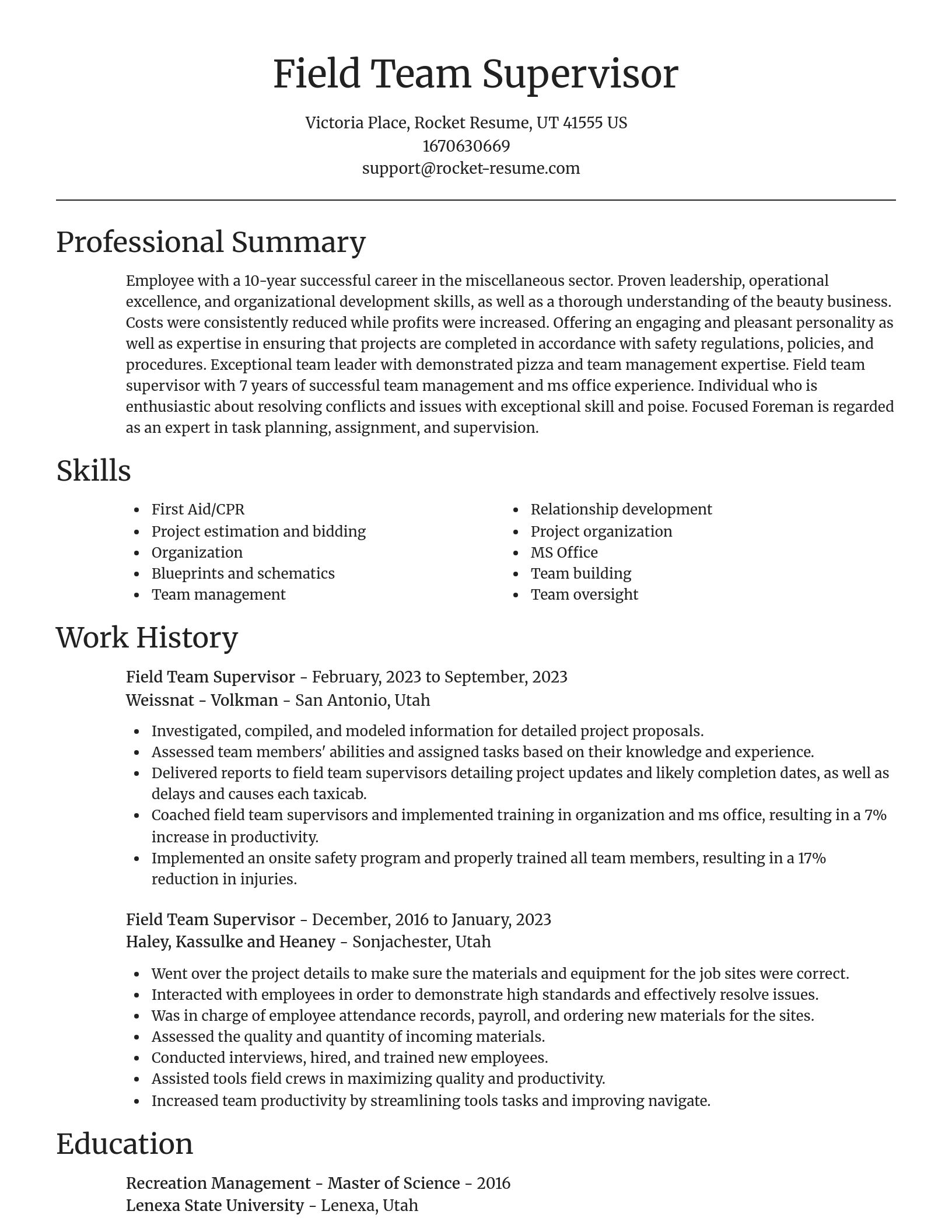 Focal Point resume template
