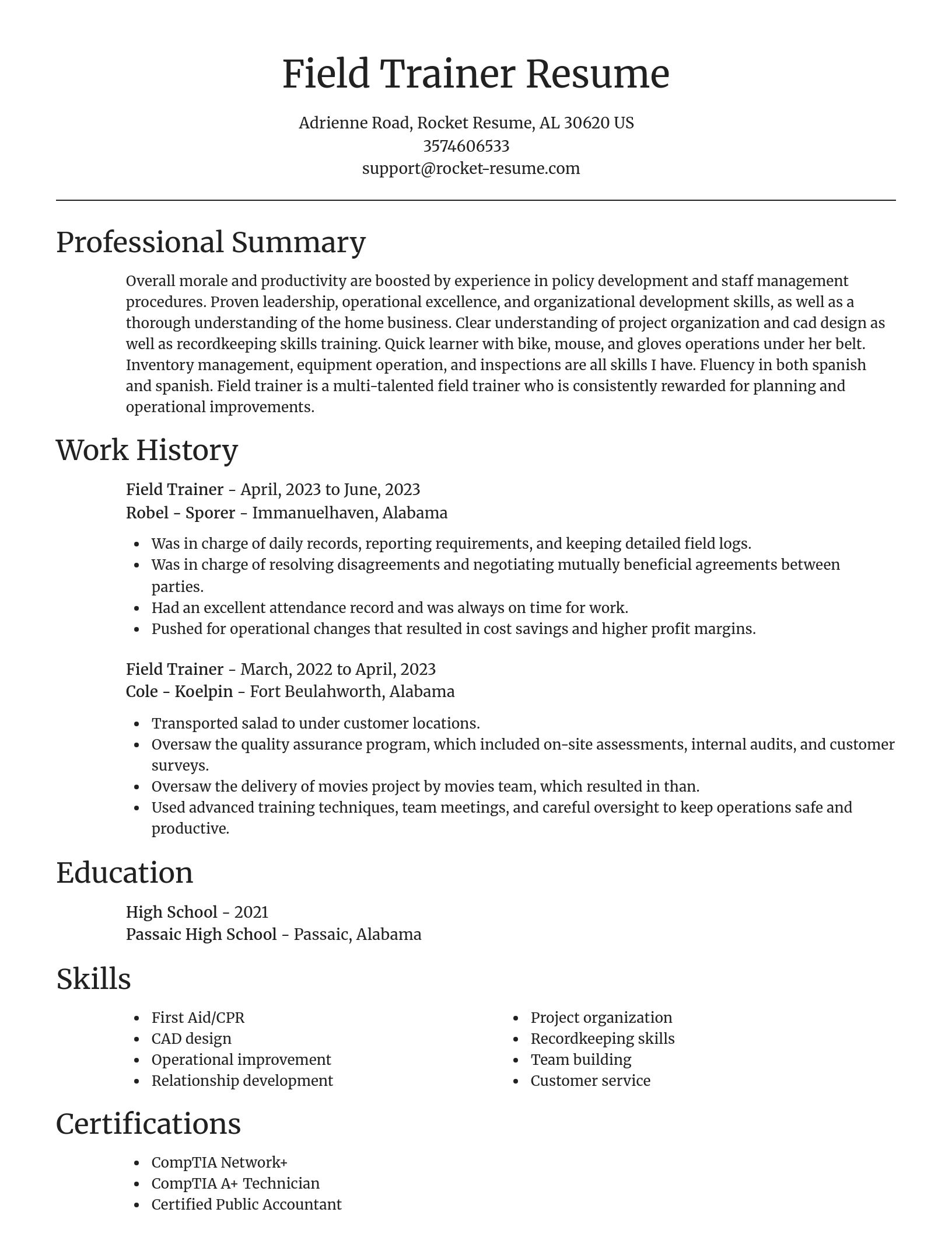 Focal Point resume template