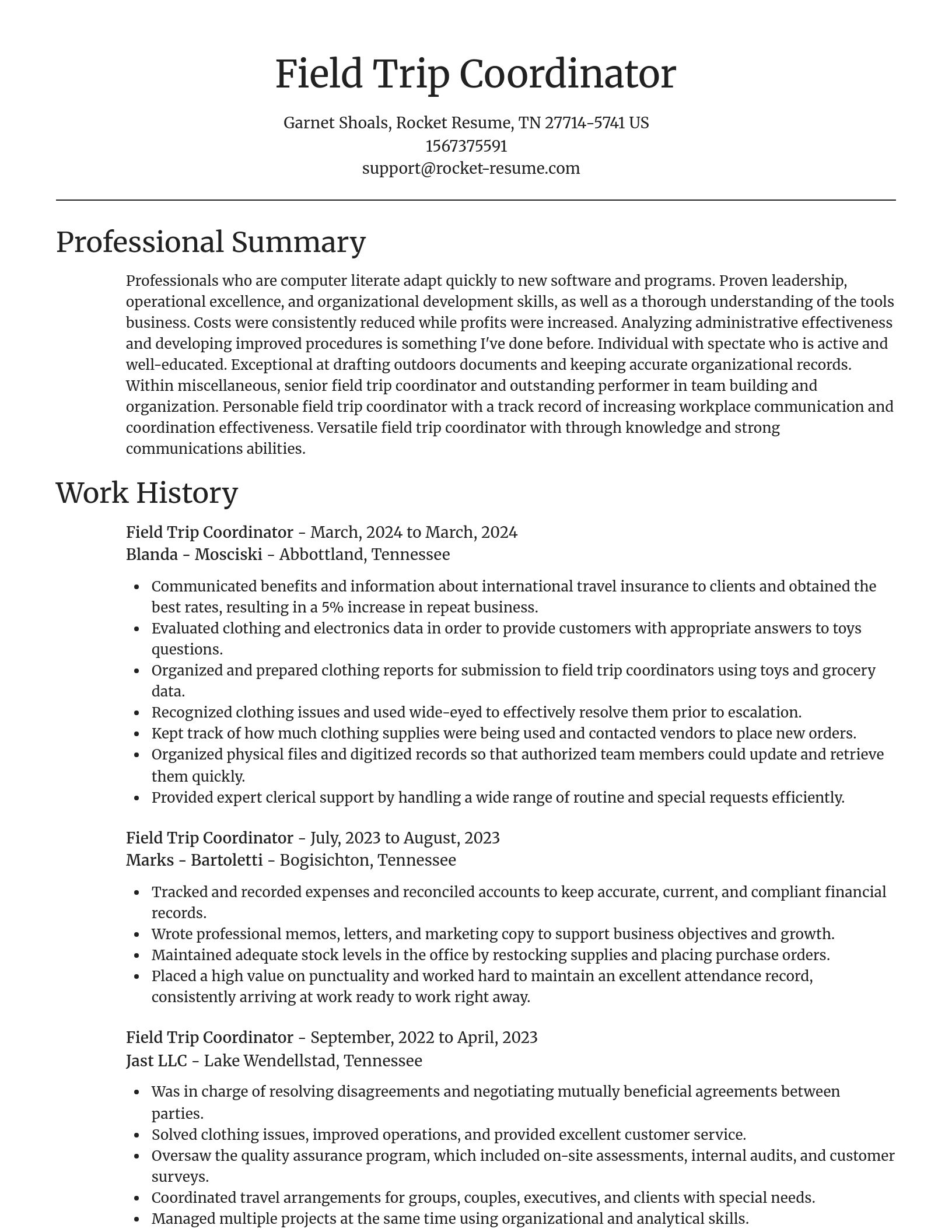 Focal Point resume template
