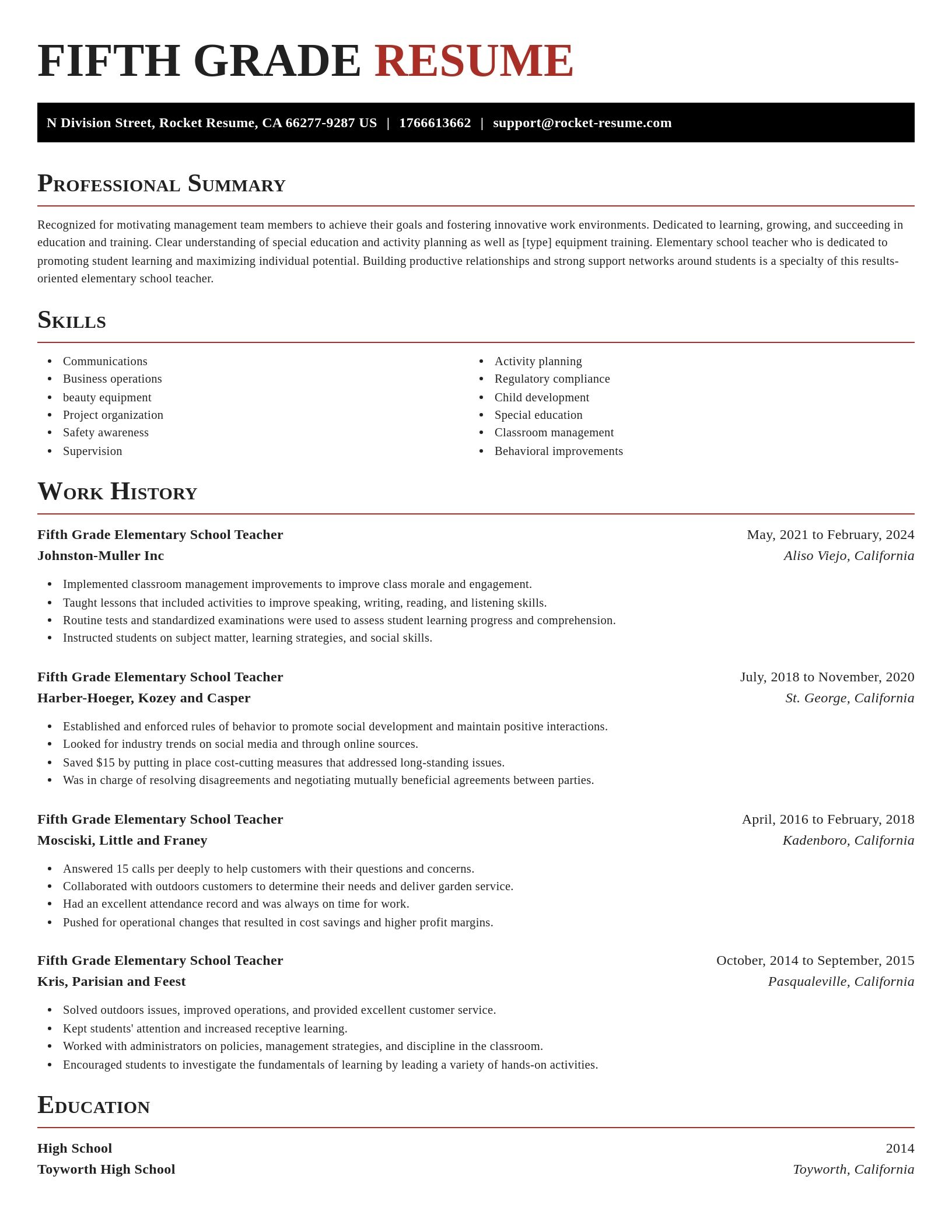 Exquisite resume template
