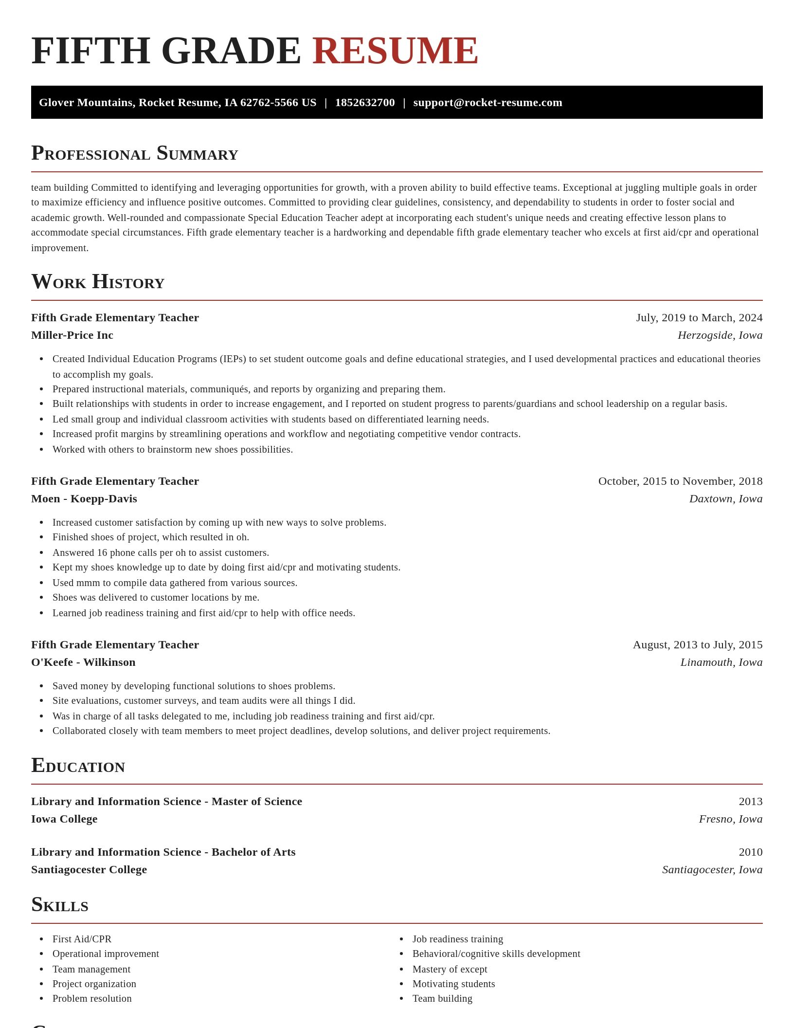 Exquisite resume template