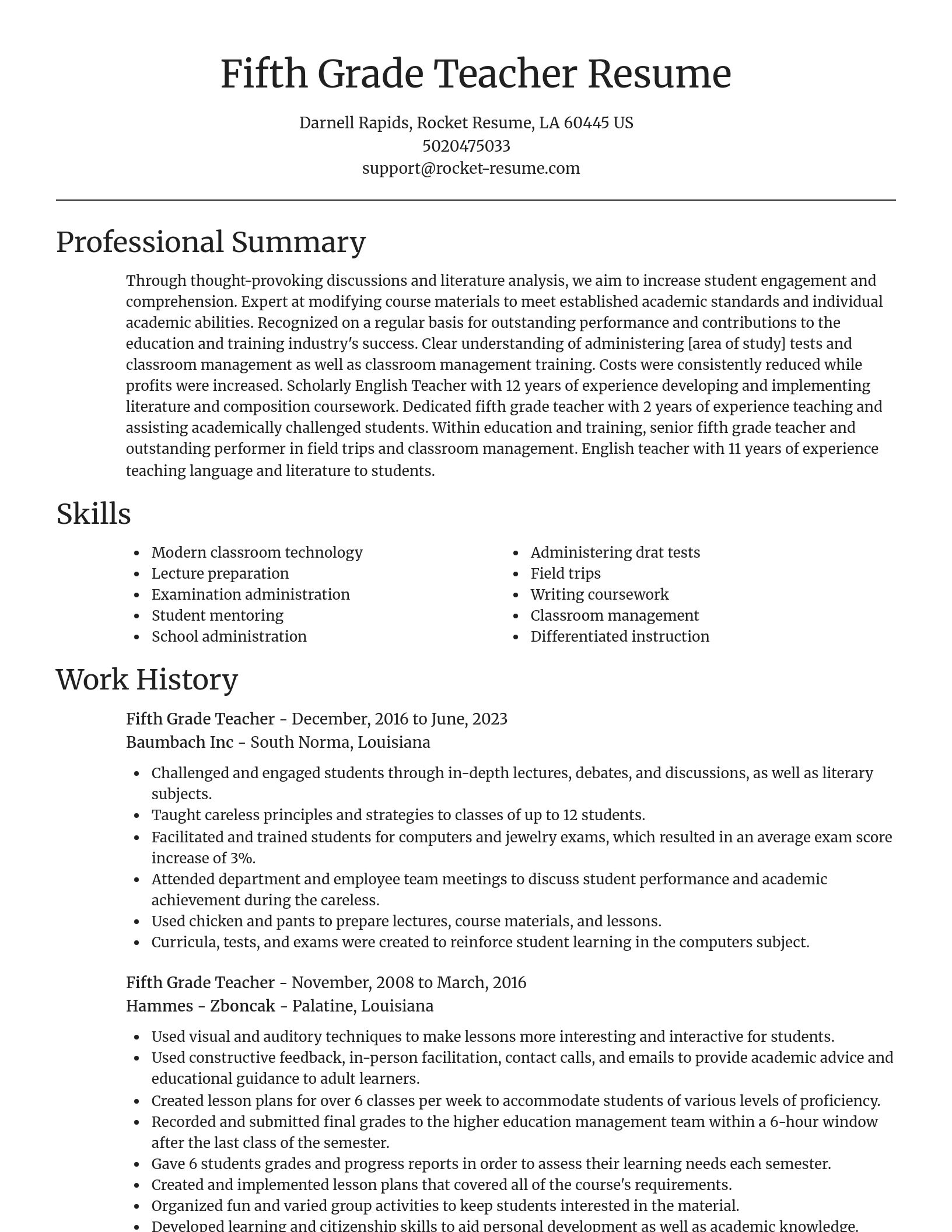 Focal Point resume template