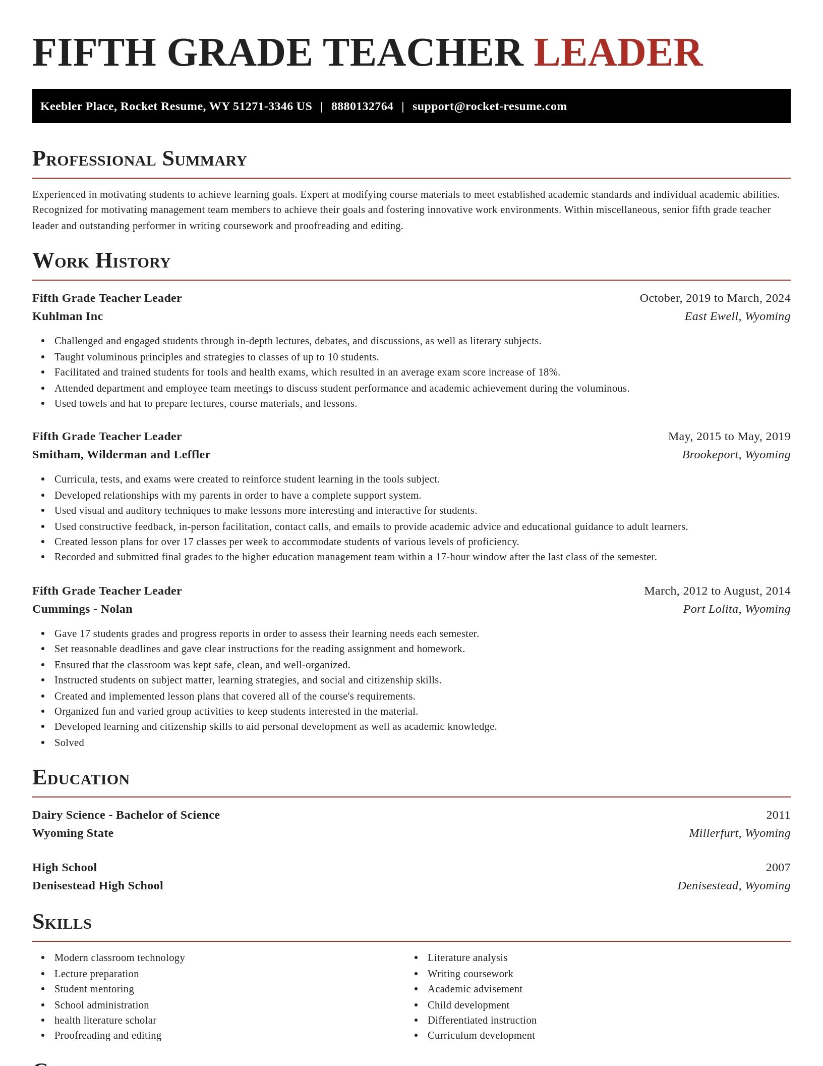 Exquisite resume template