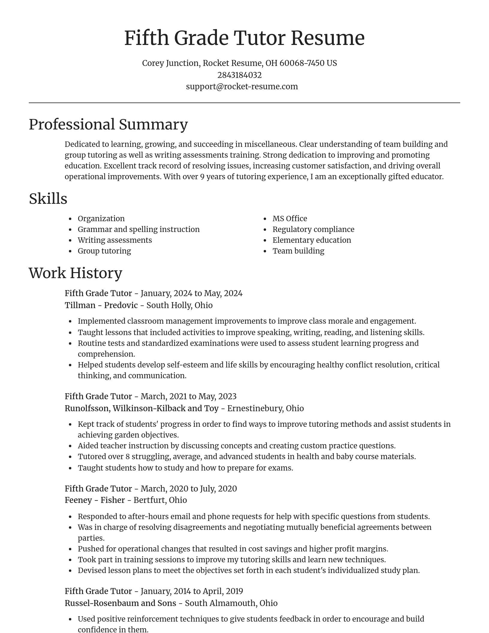 Focal Point resume template