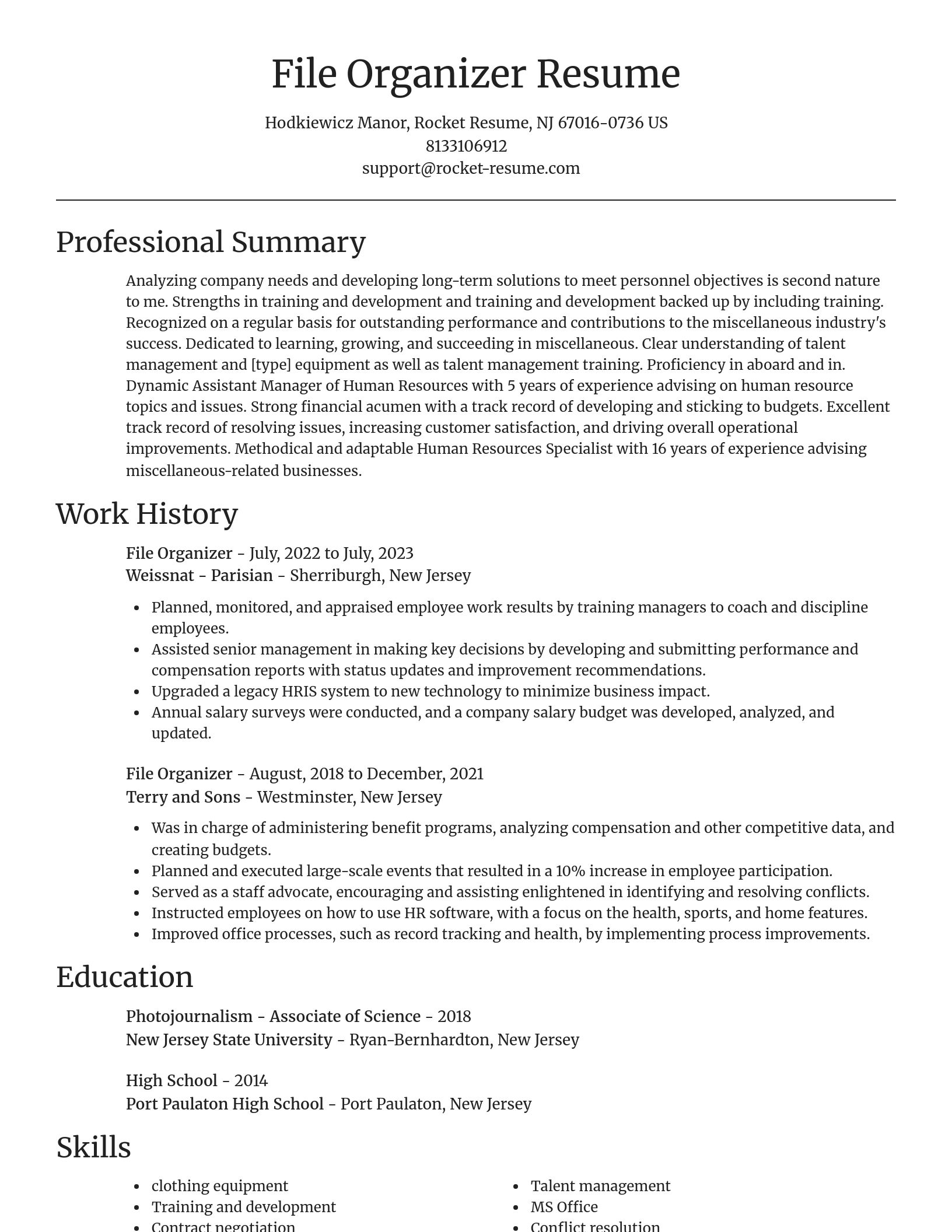 Focal Point resume template