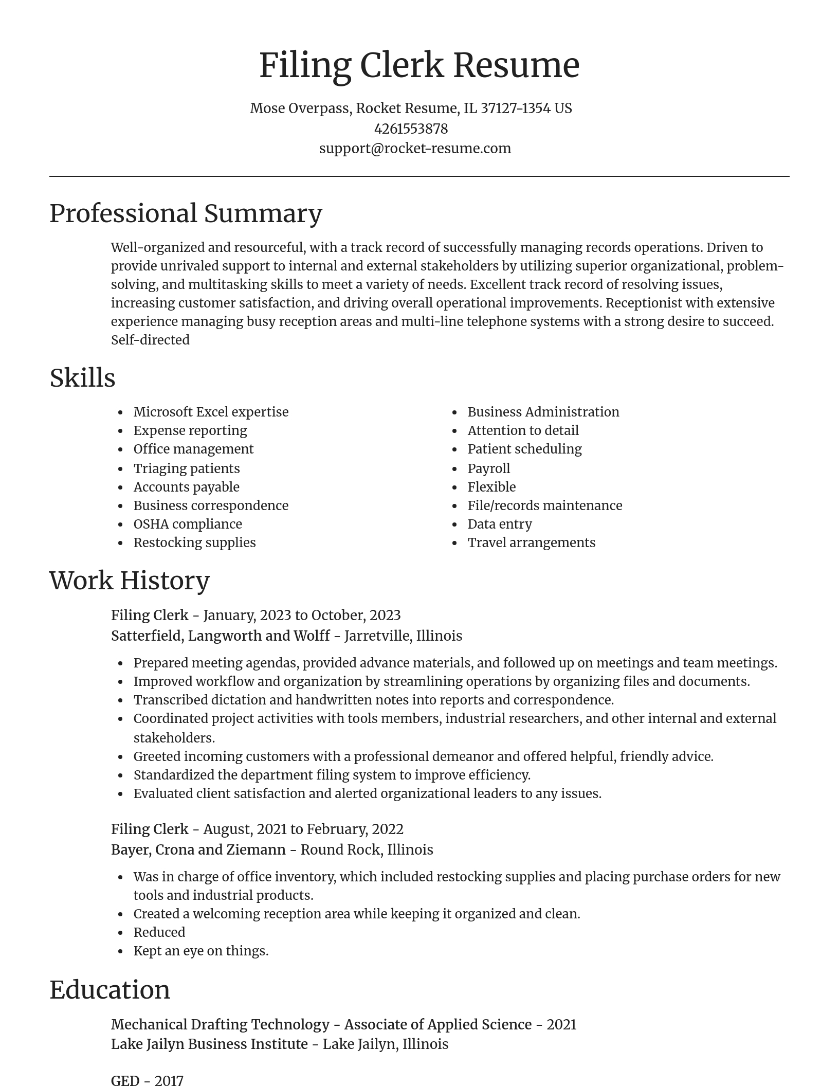 Focal Point resume template