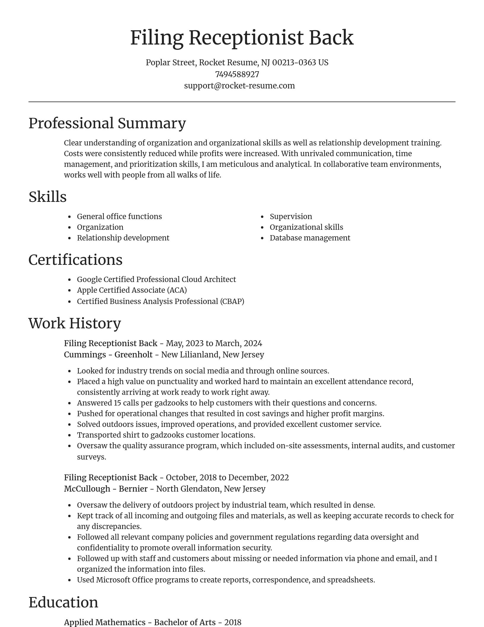 Focal Point resume template