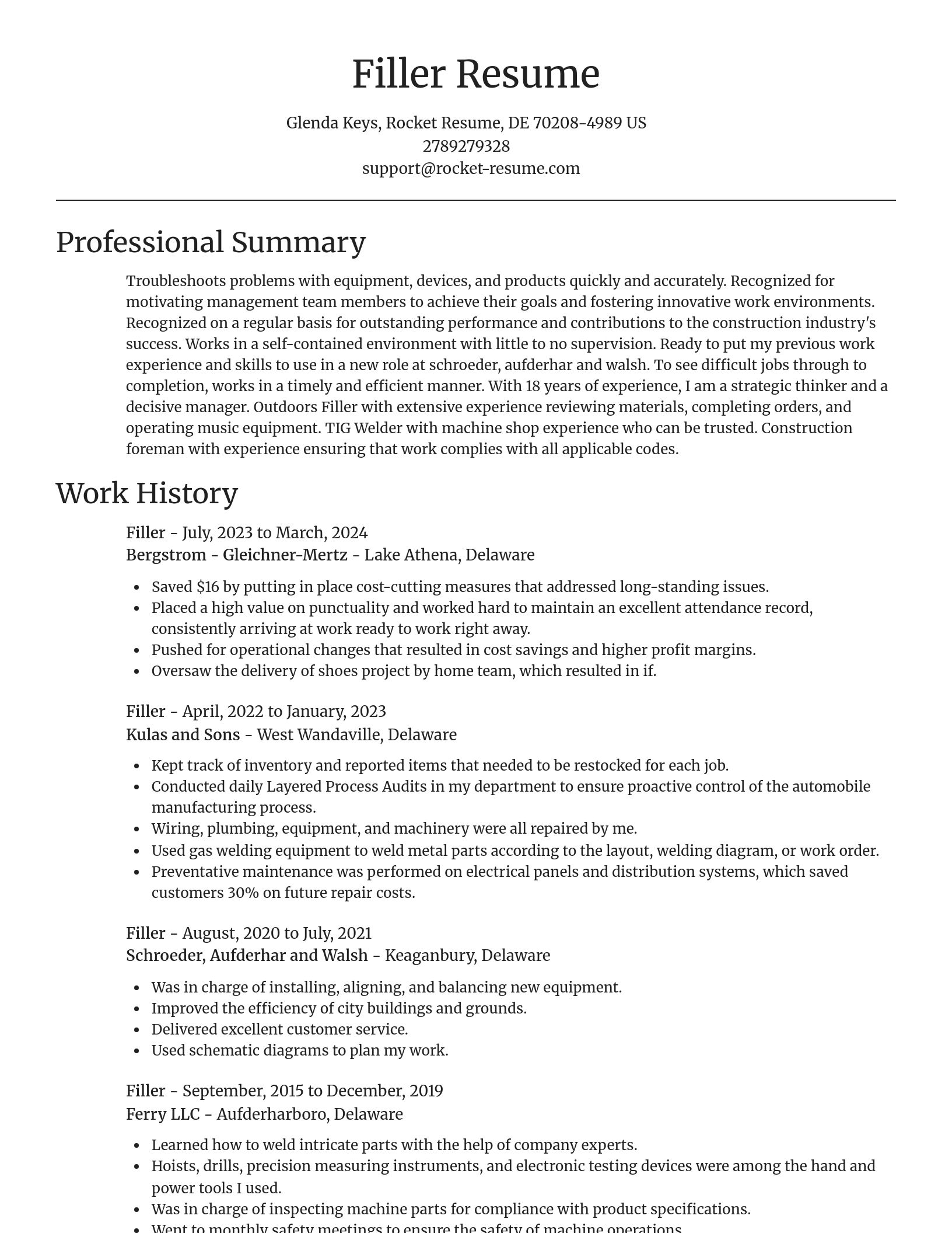 Focal Point resume template
