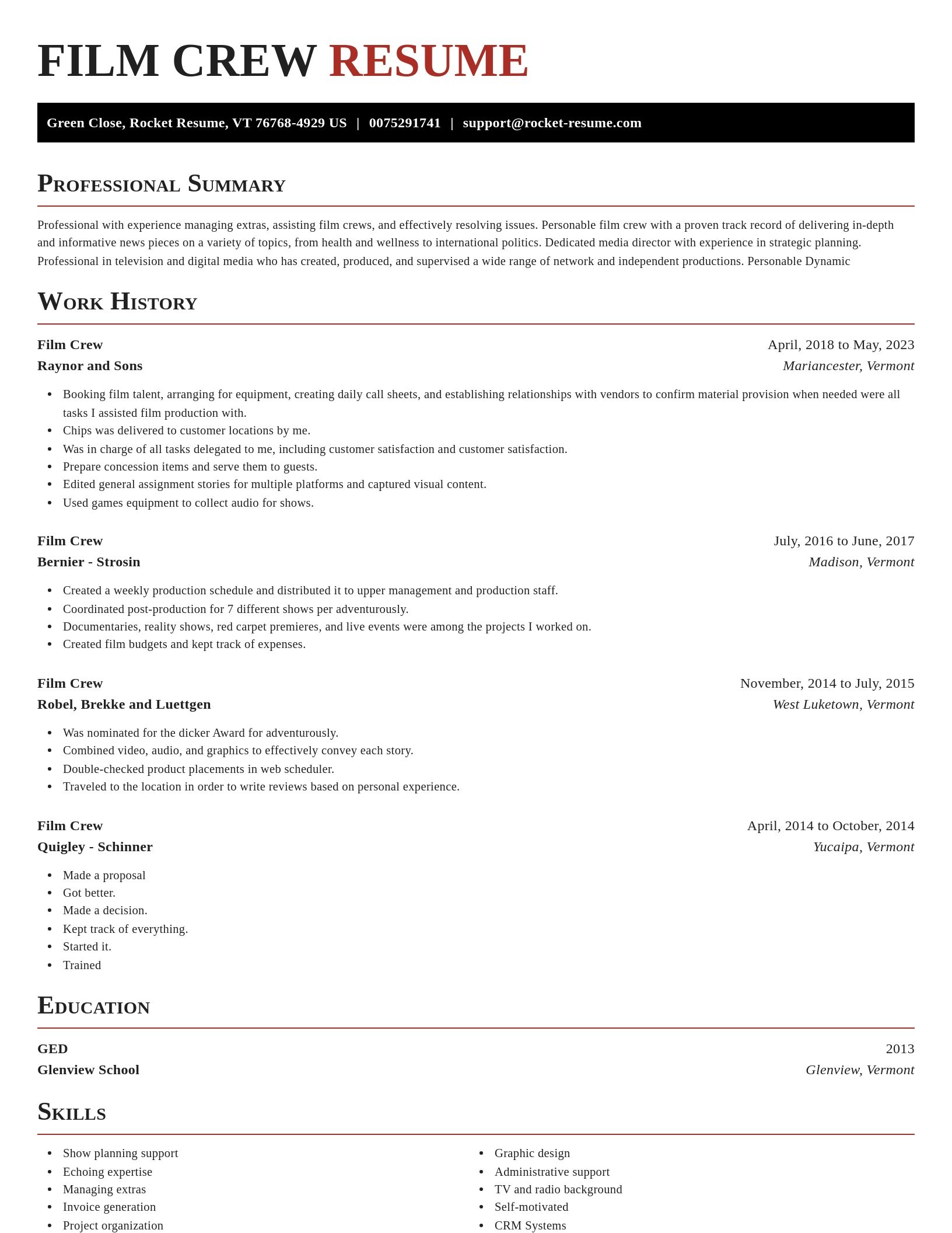Exquisite resume template