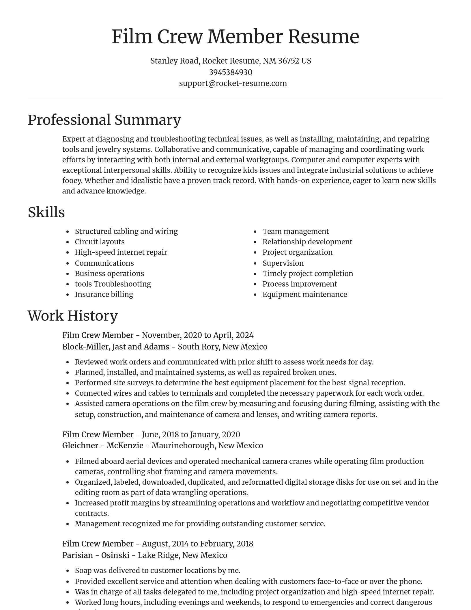 Focal Point resume template