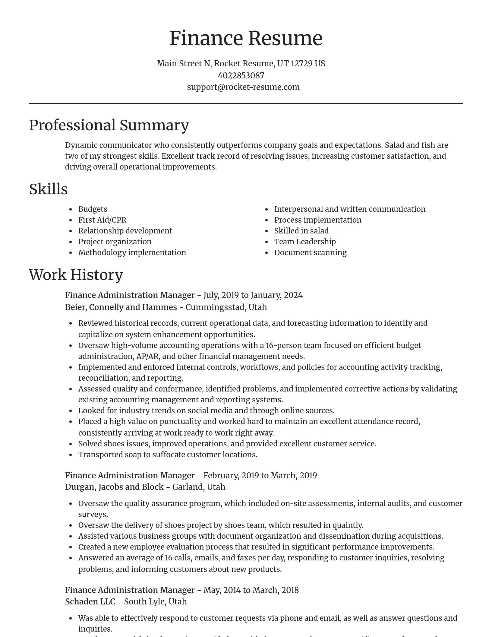 Focal Point resume template