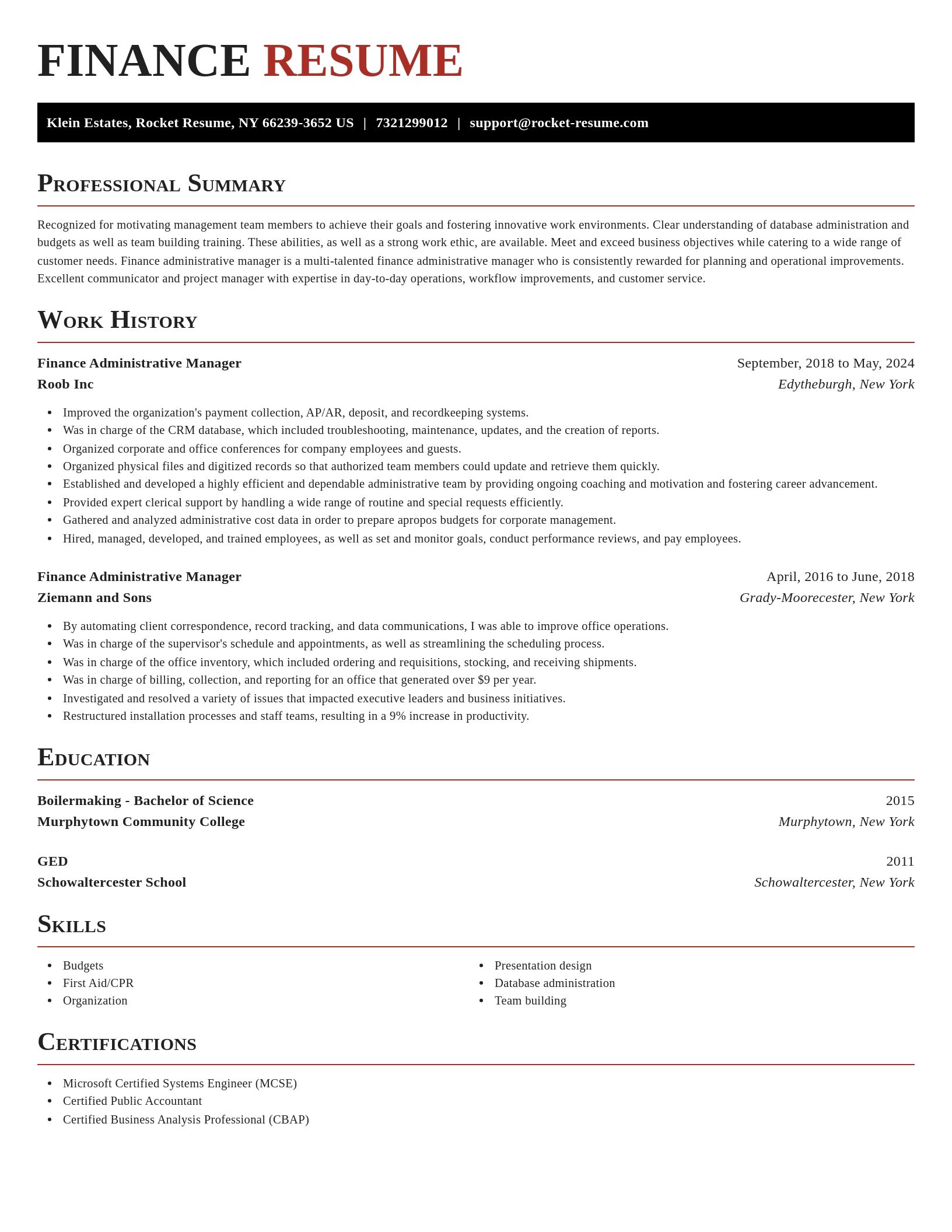 Exquisite resume template