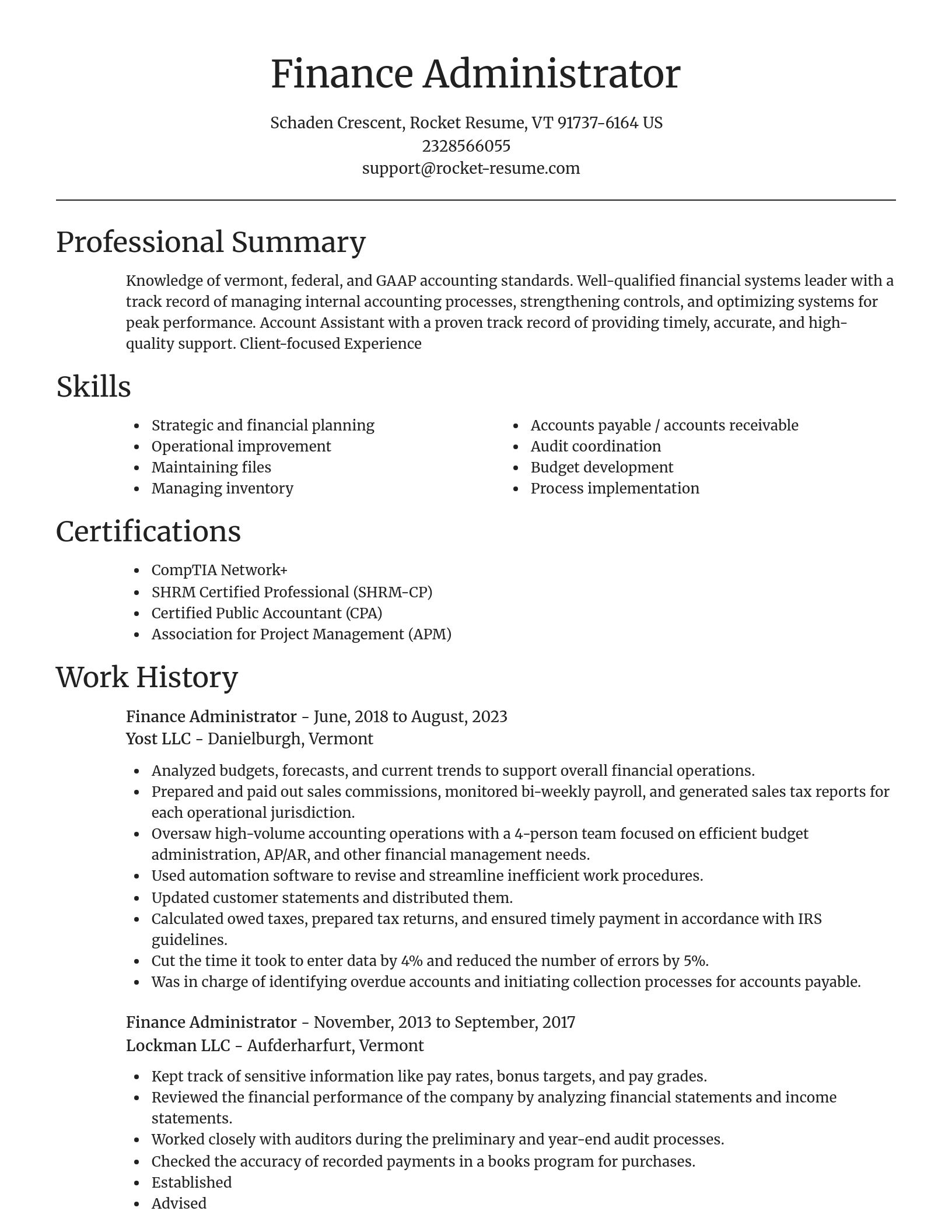 Focal Point resume template