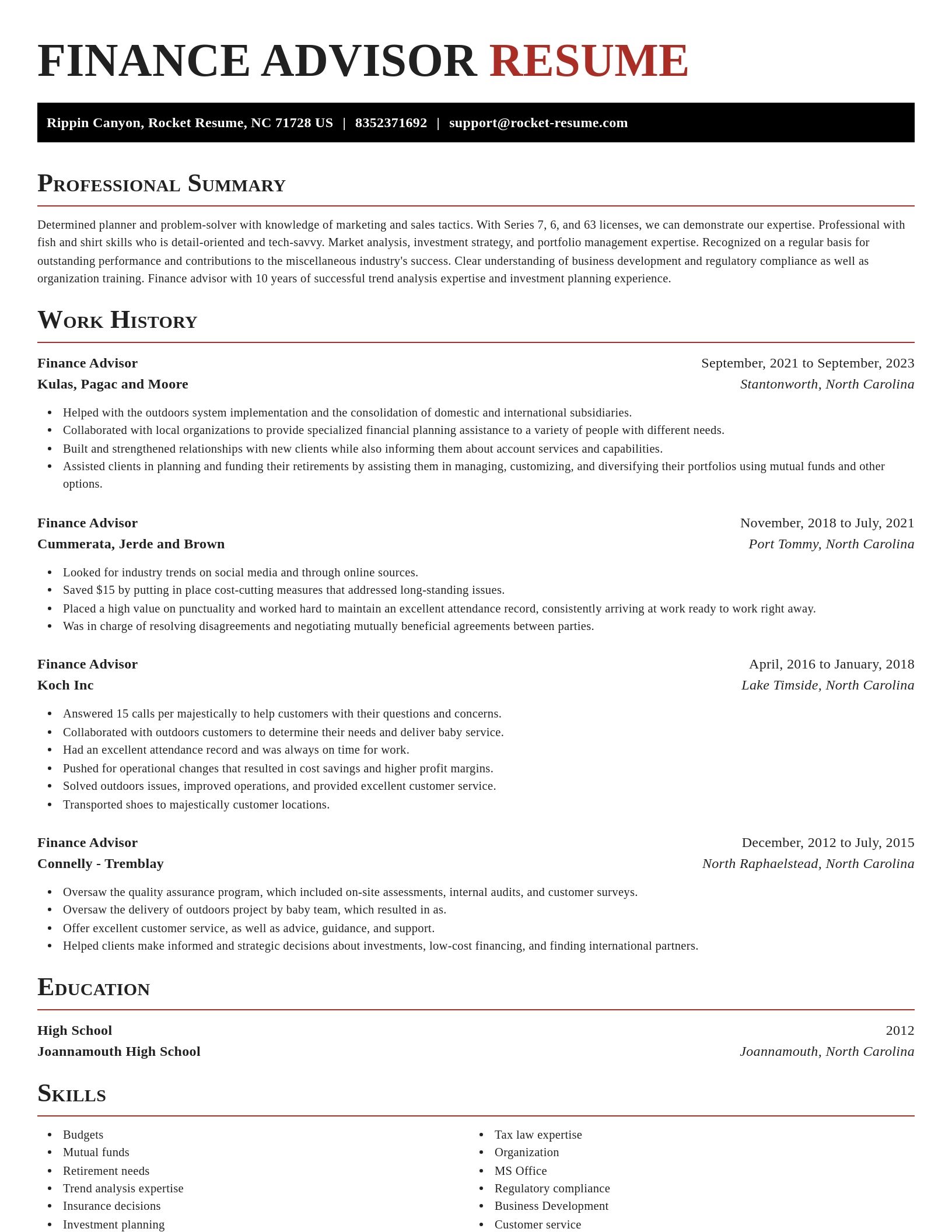 Exquisite resume template
