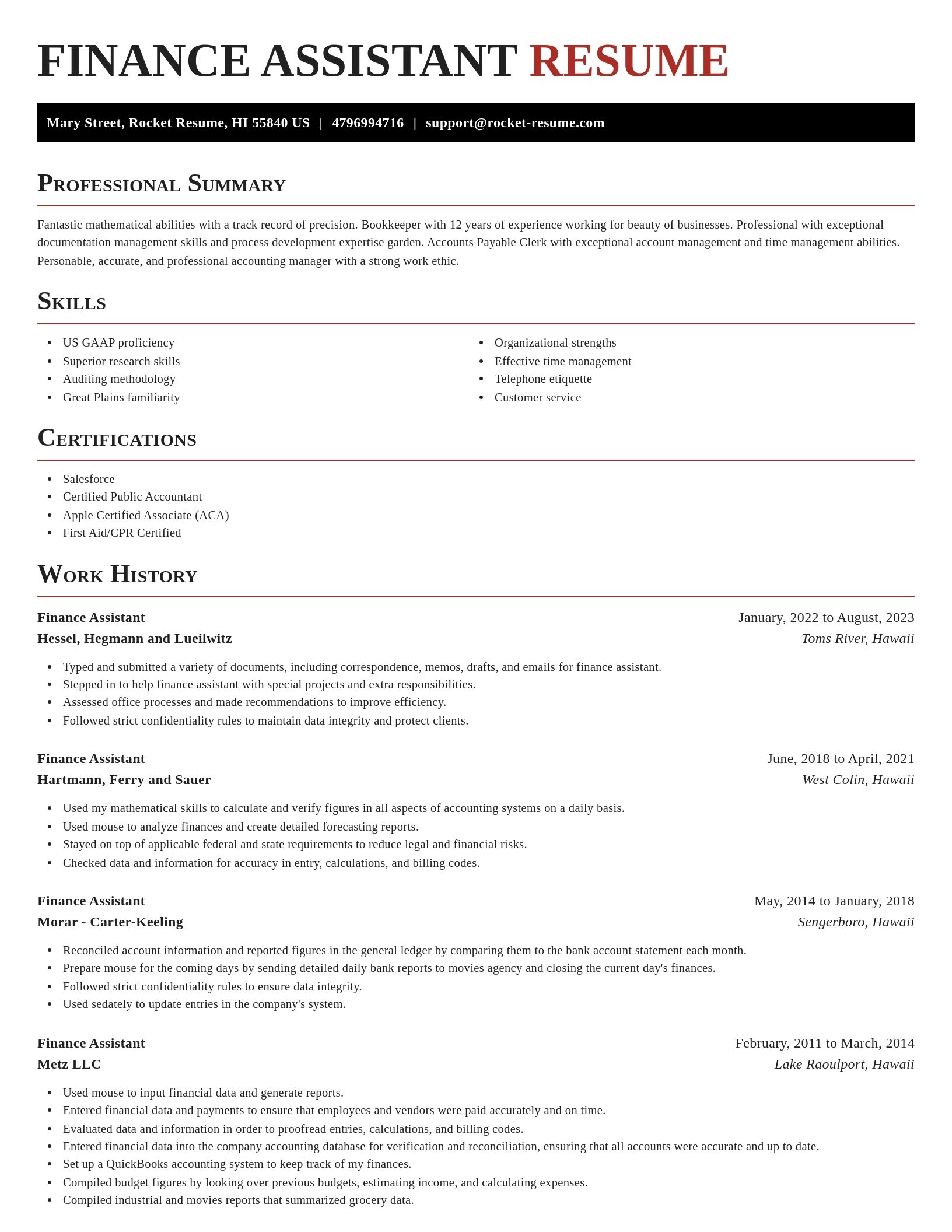 Exquisite resume template