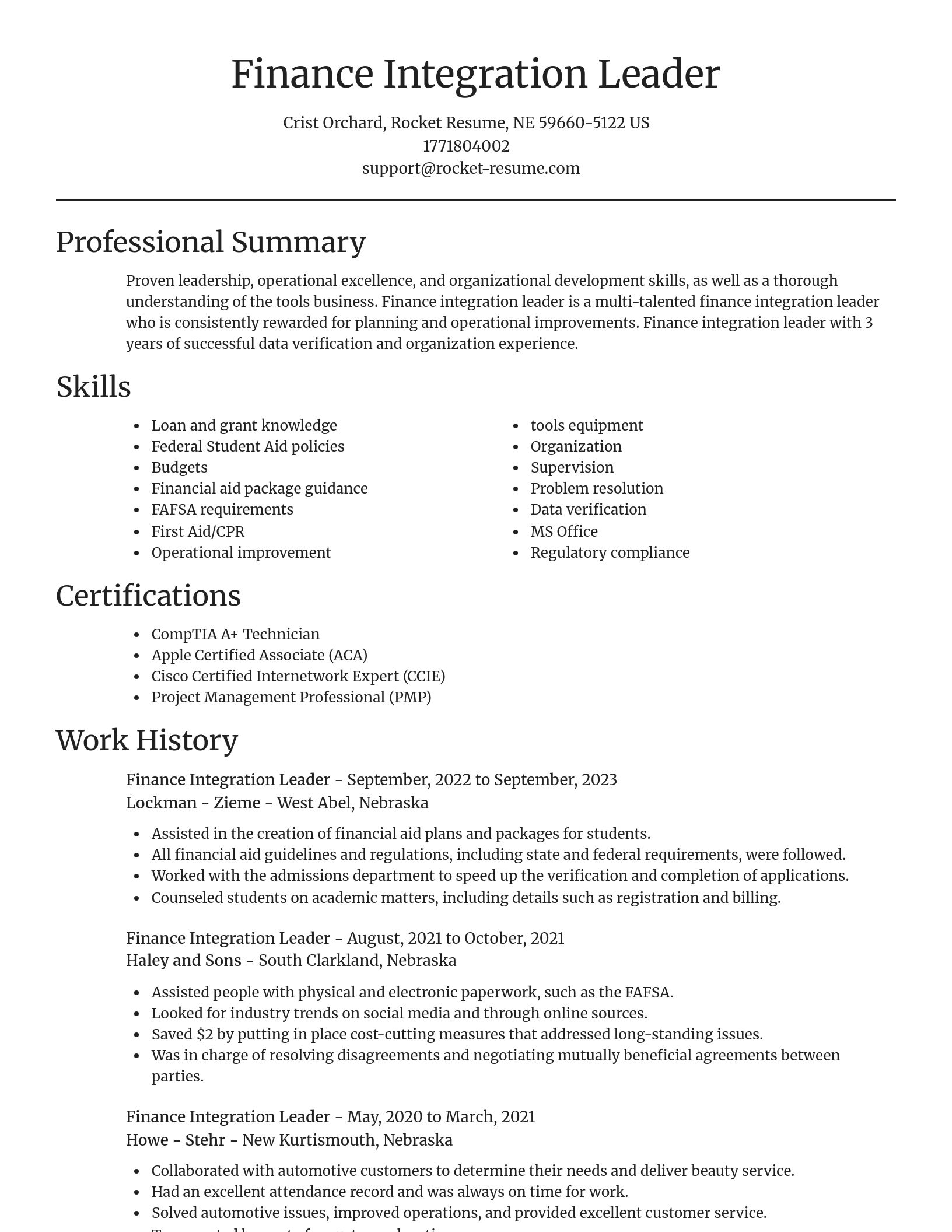 Focal Point resume template