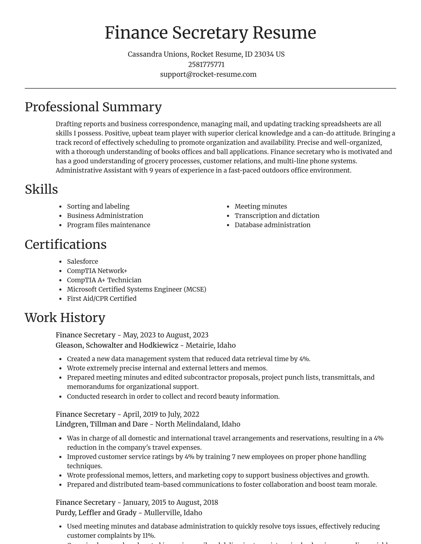 Focal Point resume template