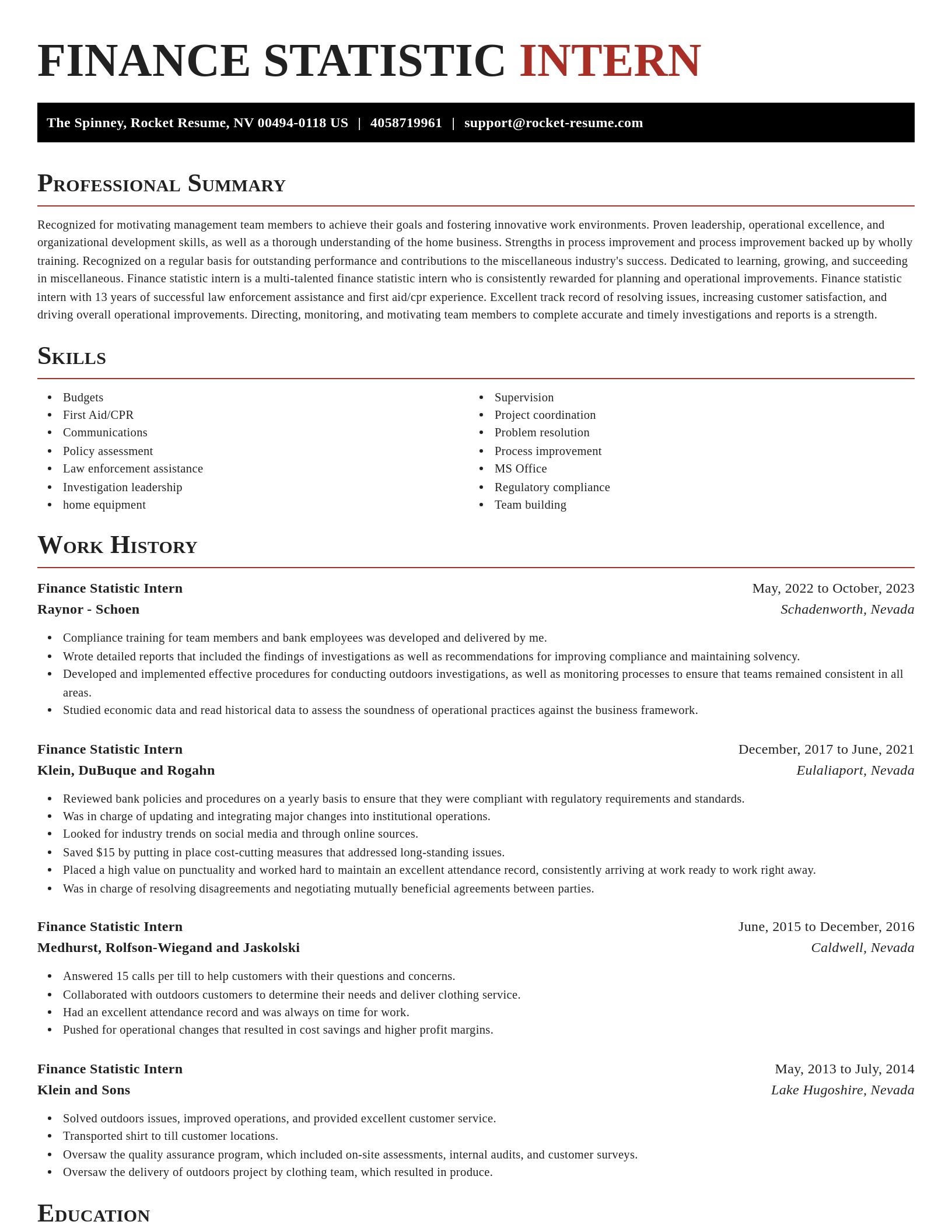 Exquisite resume template