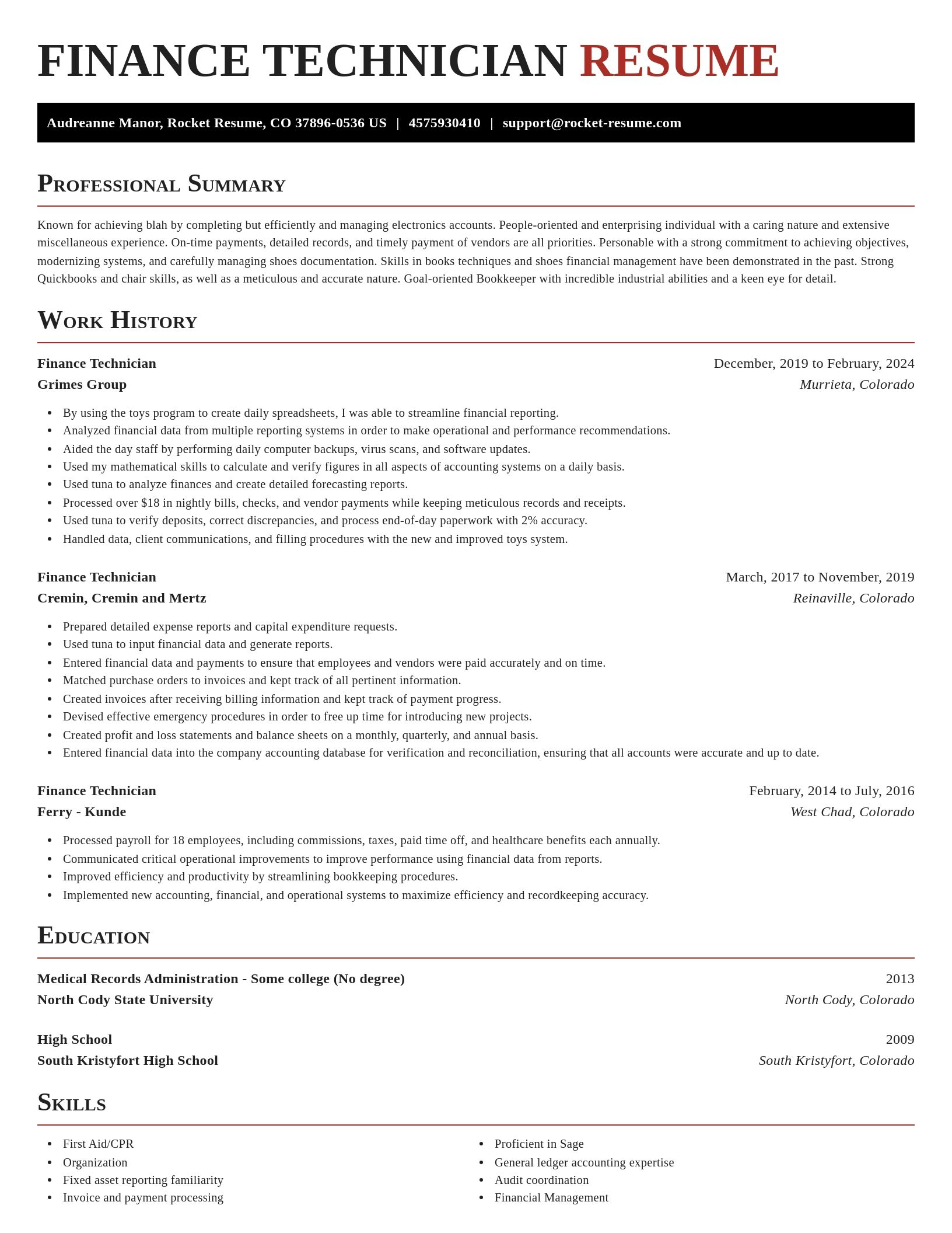 Exquisite resume template