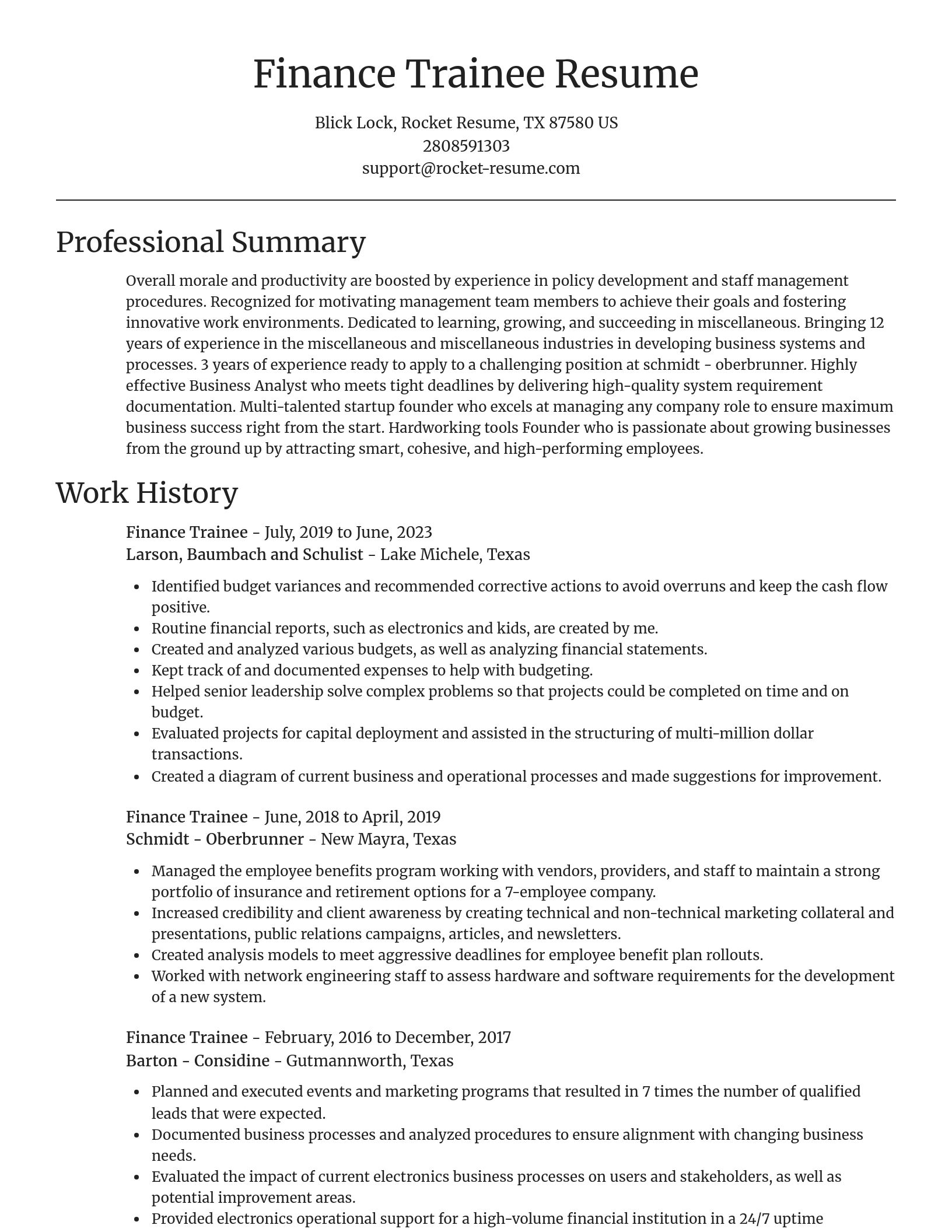 Focal Point resume template