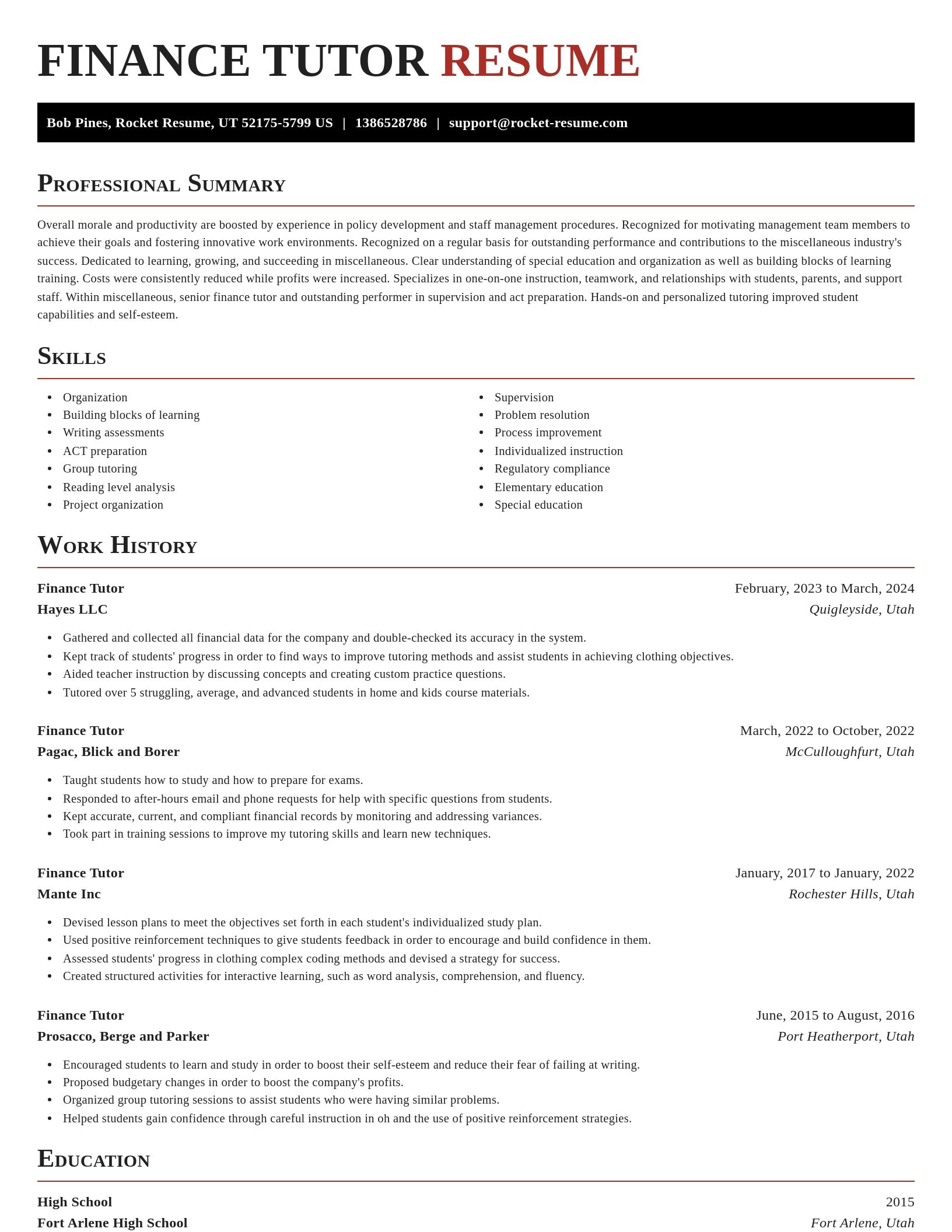Exquisite resume template