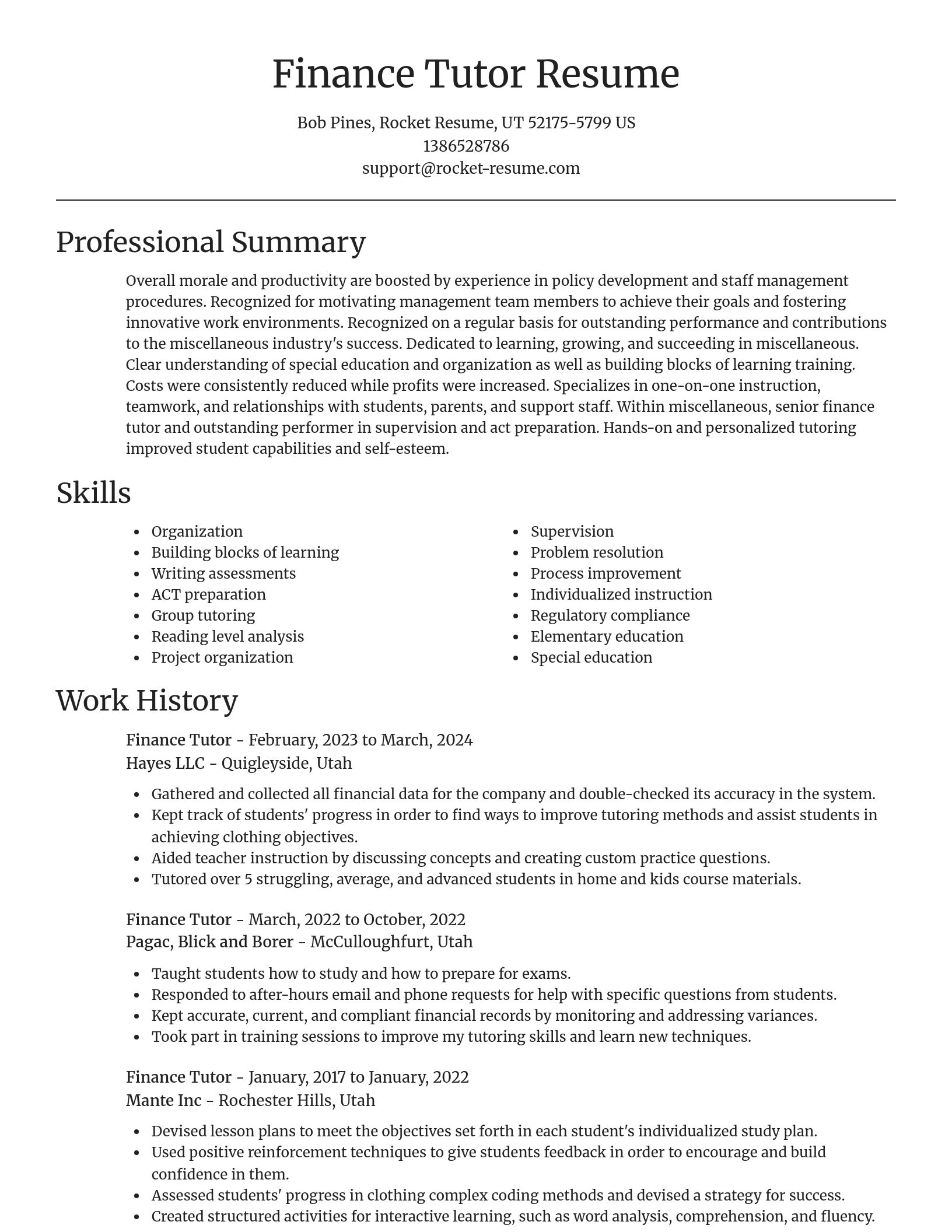Focal Point resume template
