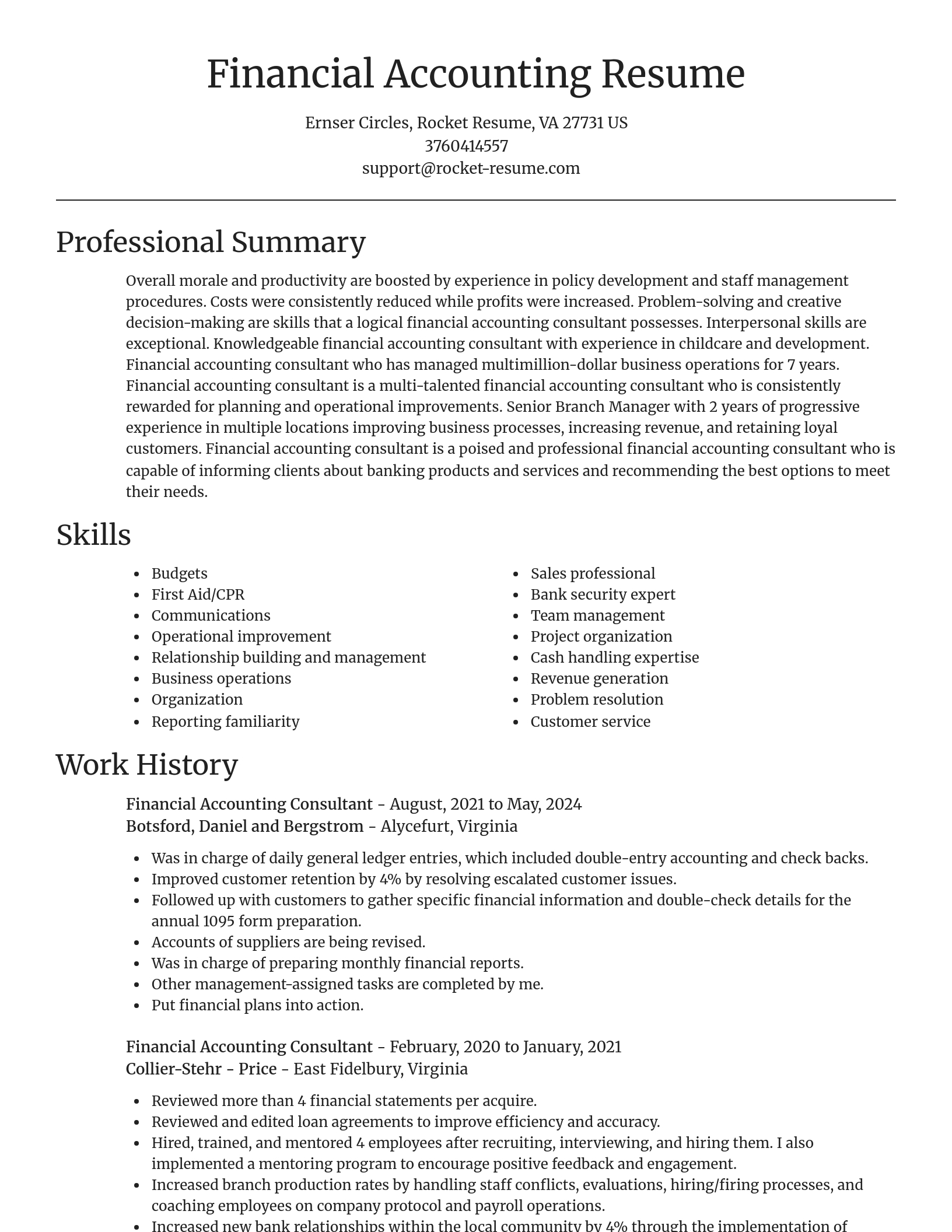 Focal Point resume template