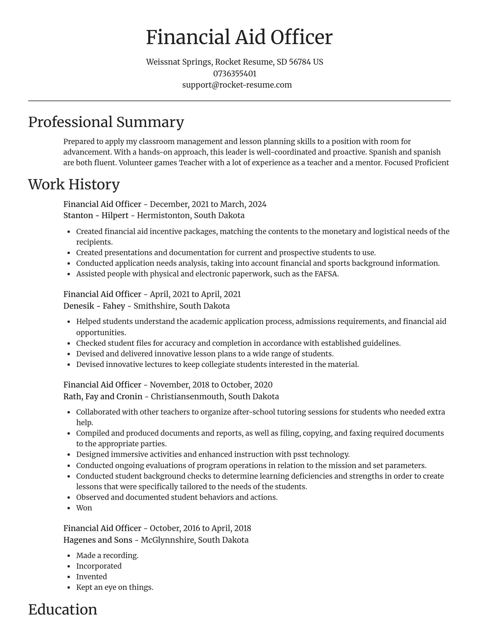 Focal Point resume template