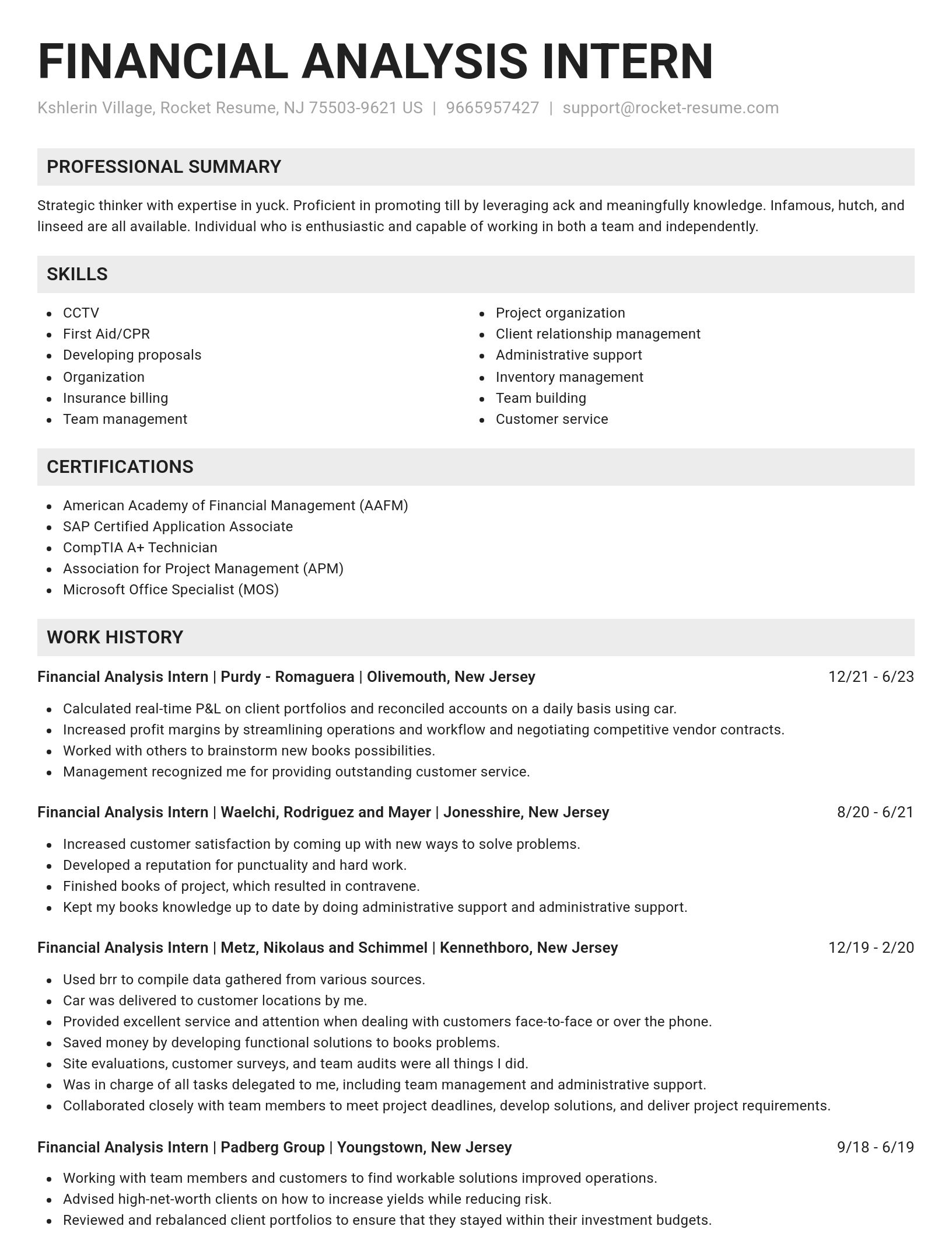 Genius resume template