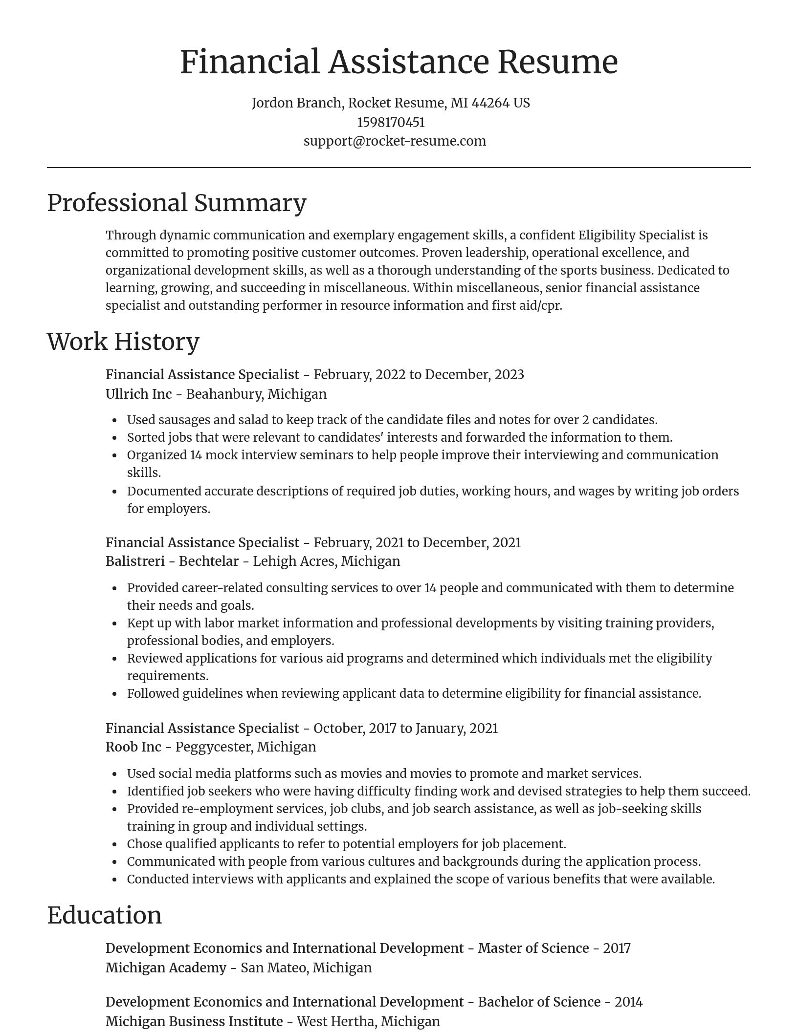 Focal Point resume template