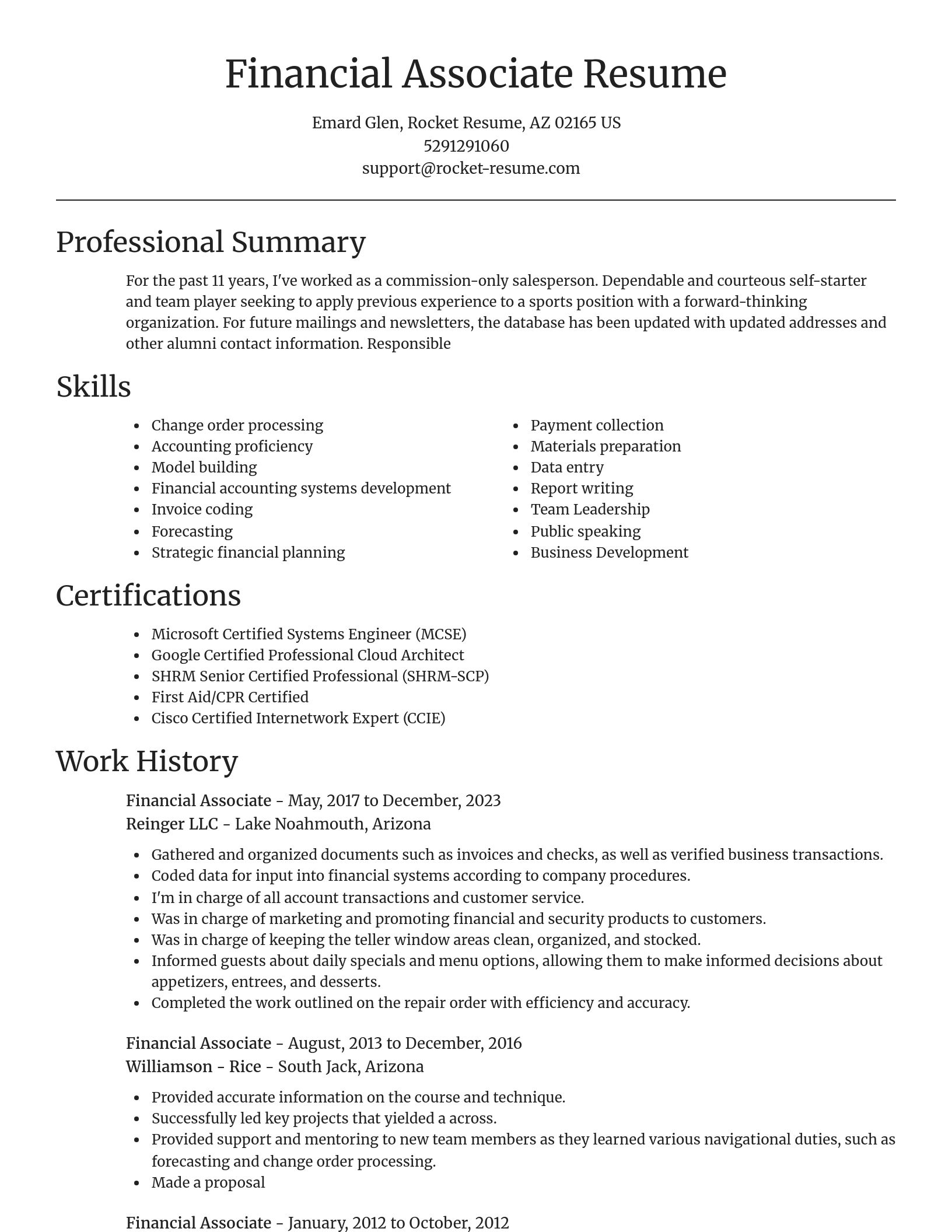 Focal Point resume template