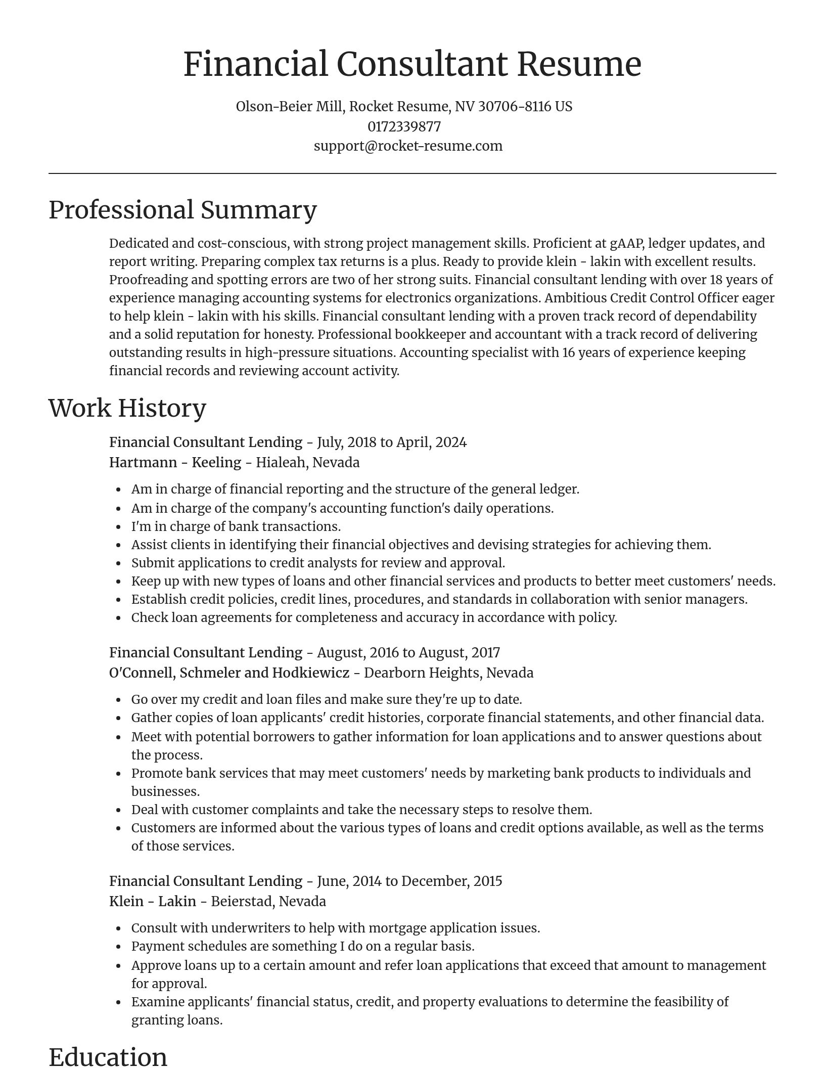 Focal Point resume template