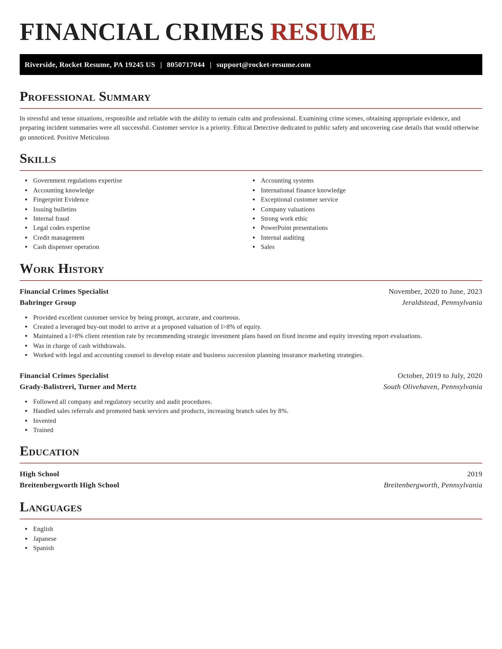 Exquisite resume template