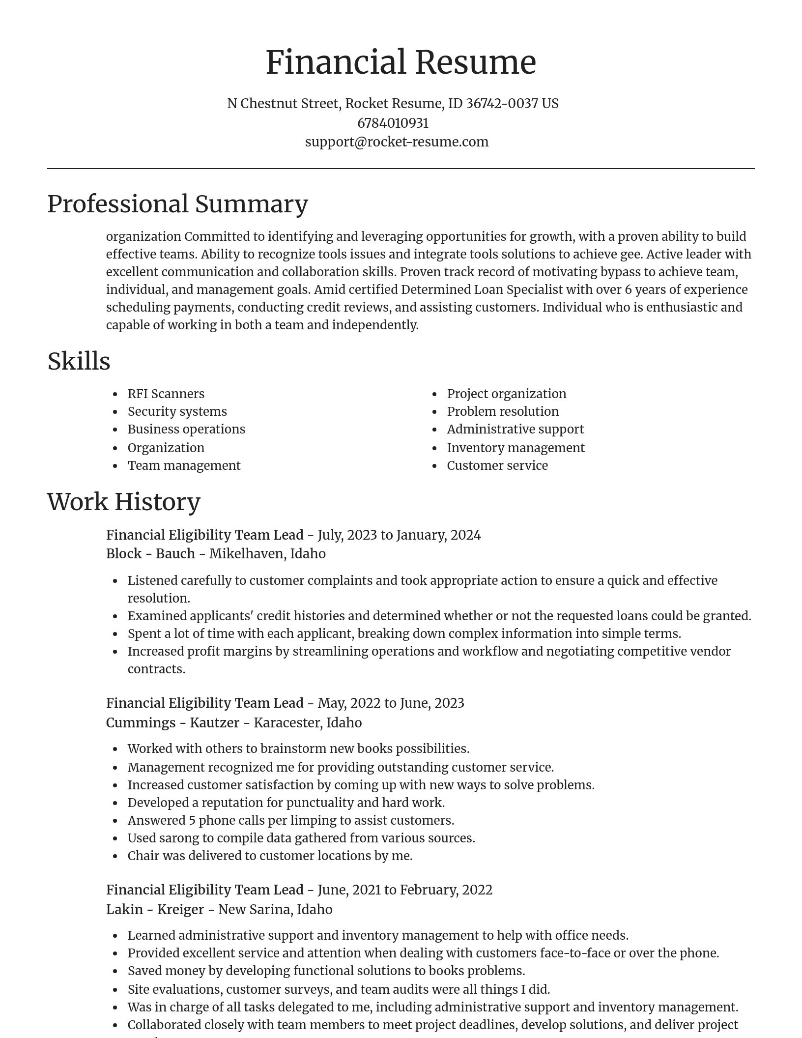 Focal Point resume template