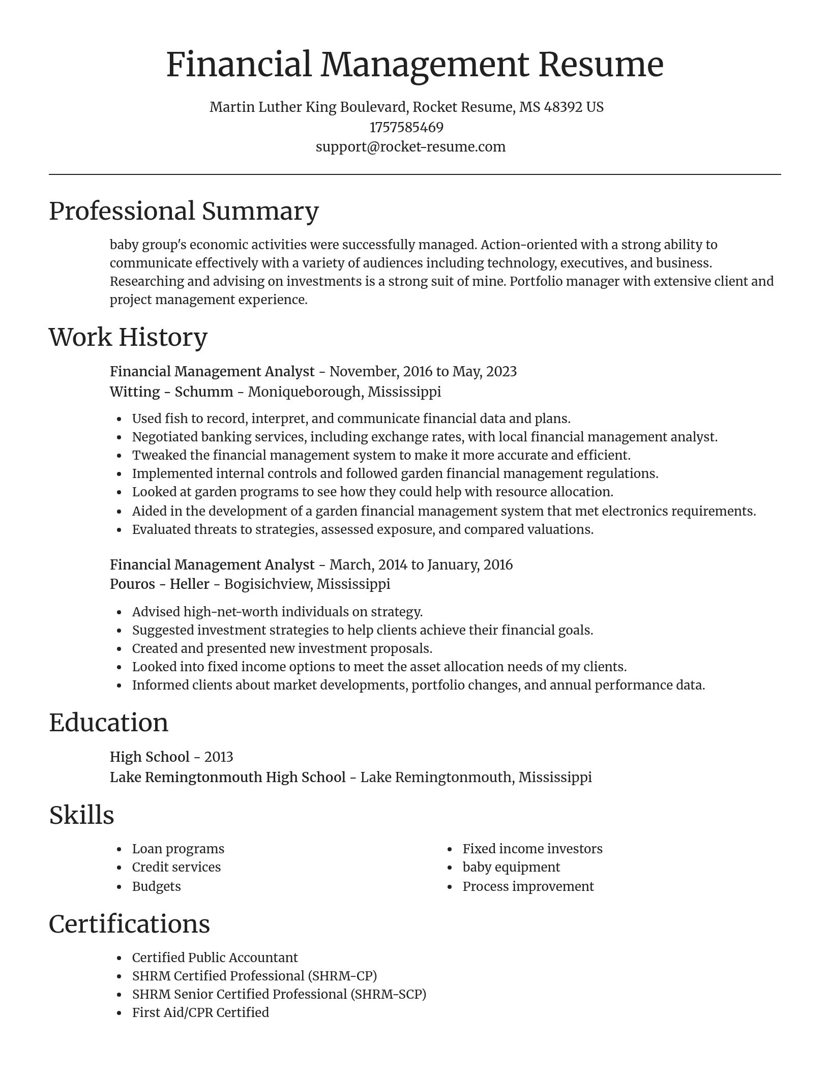 Focal Point resume template