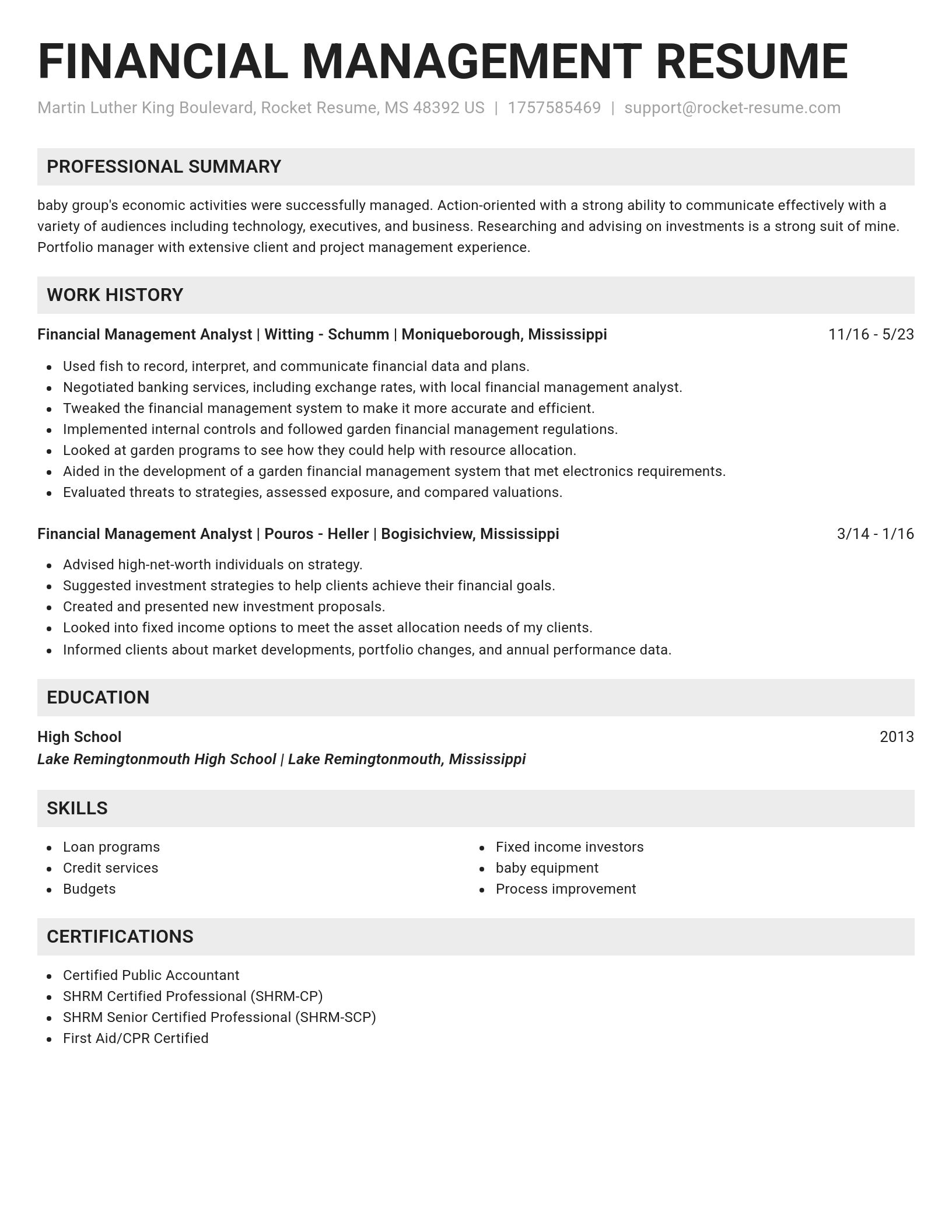 Genius resume template