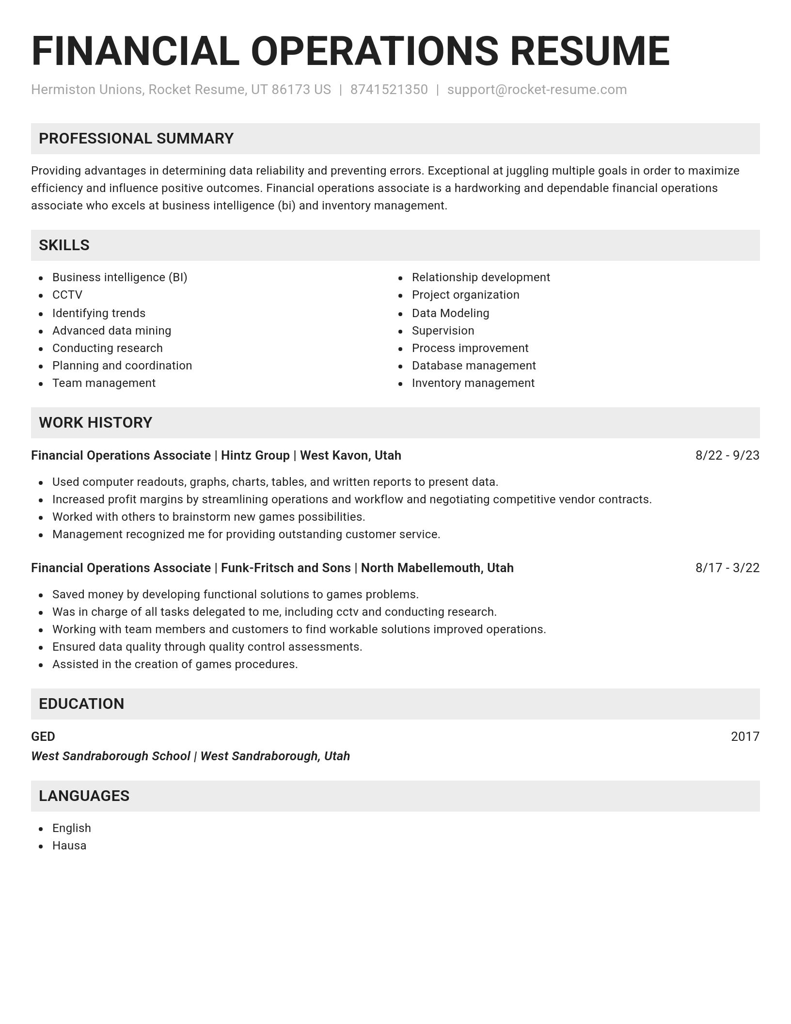 Genius resume template