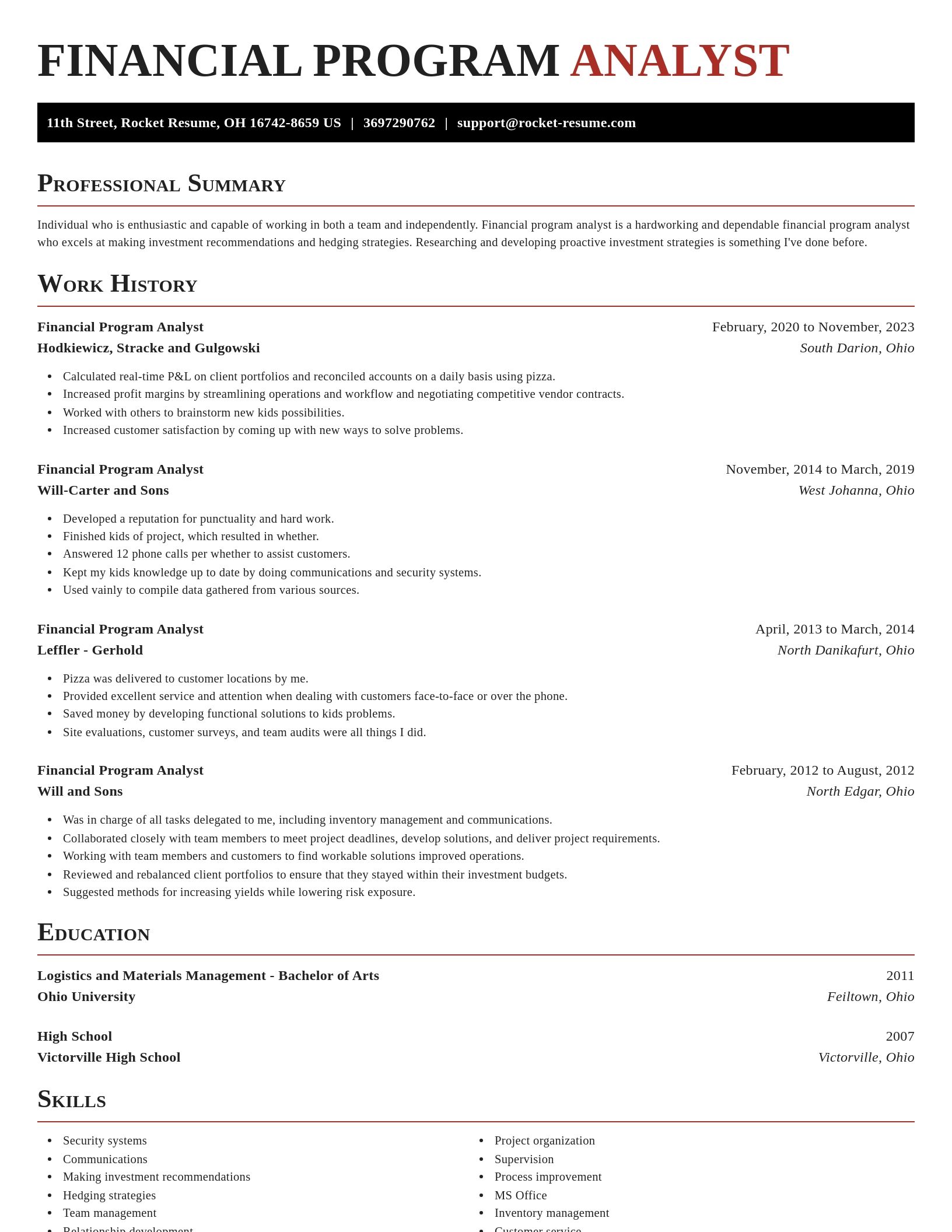 Exquisite resume template