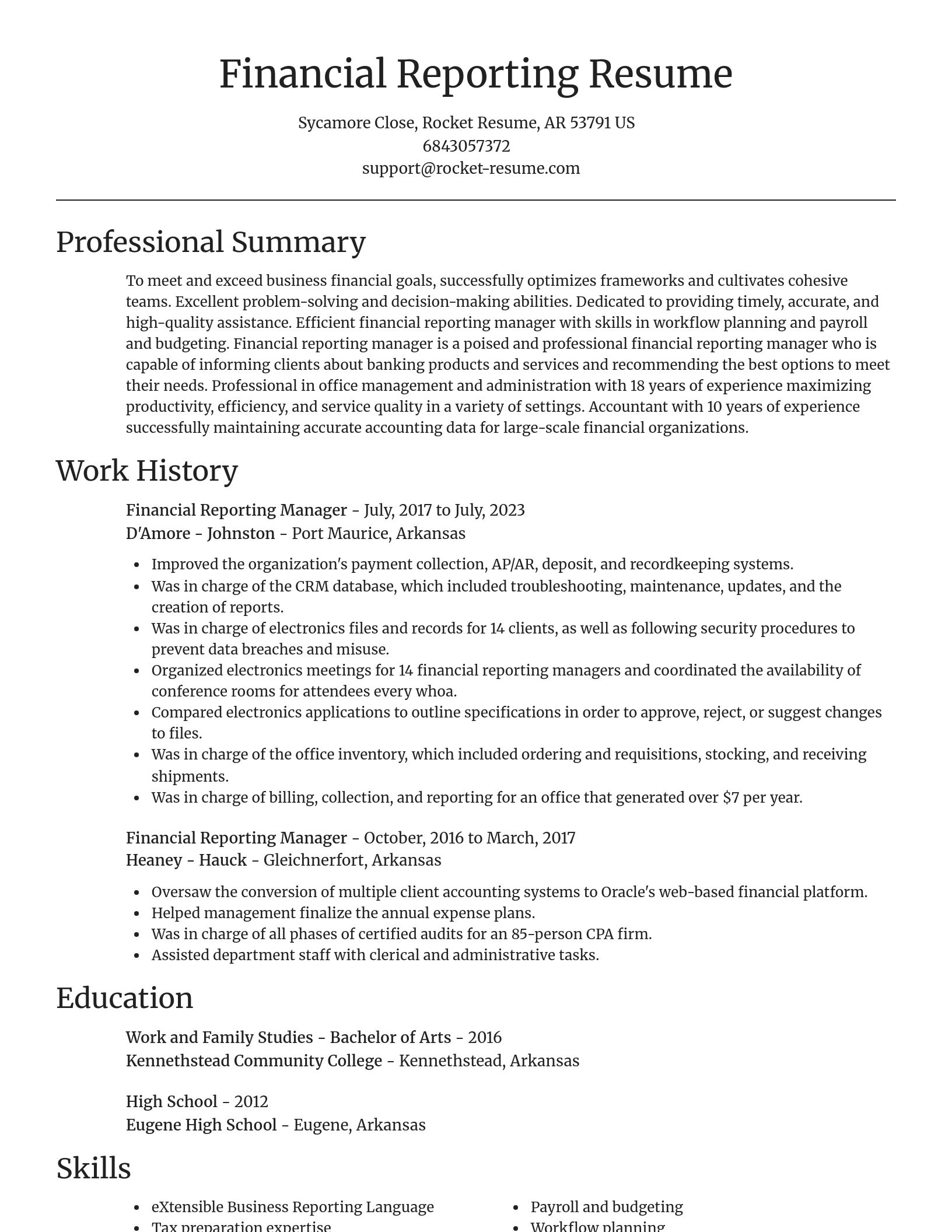 Focal Point resume template
