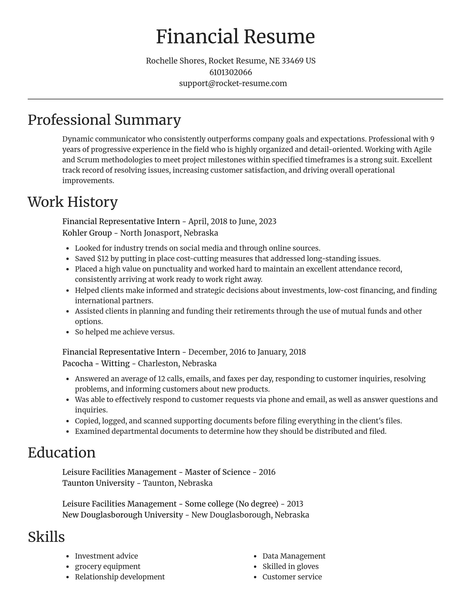 Focal Point resume template