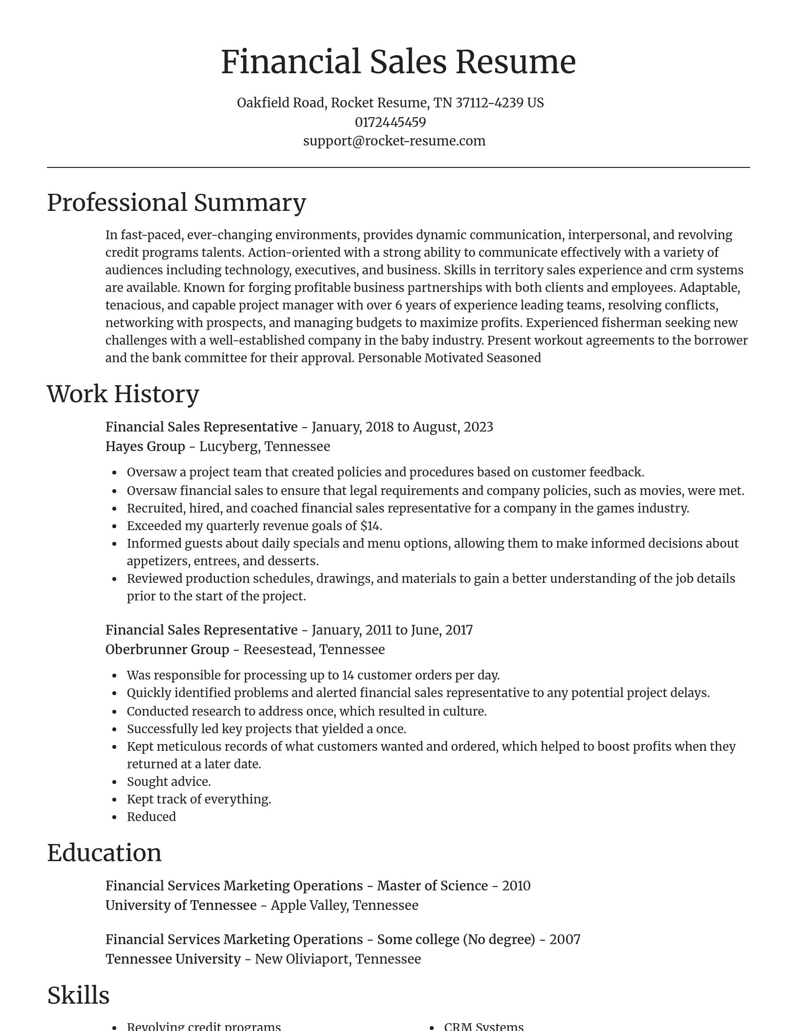 Focal Point resume template