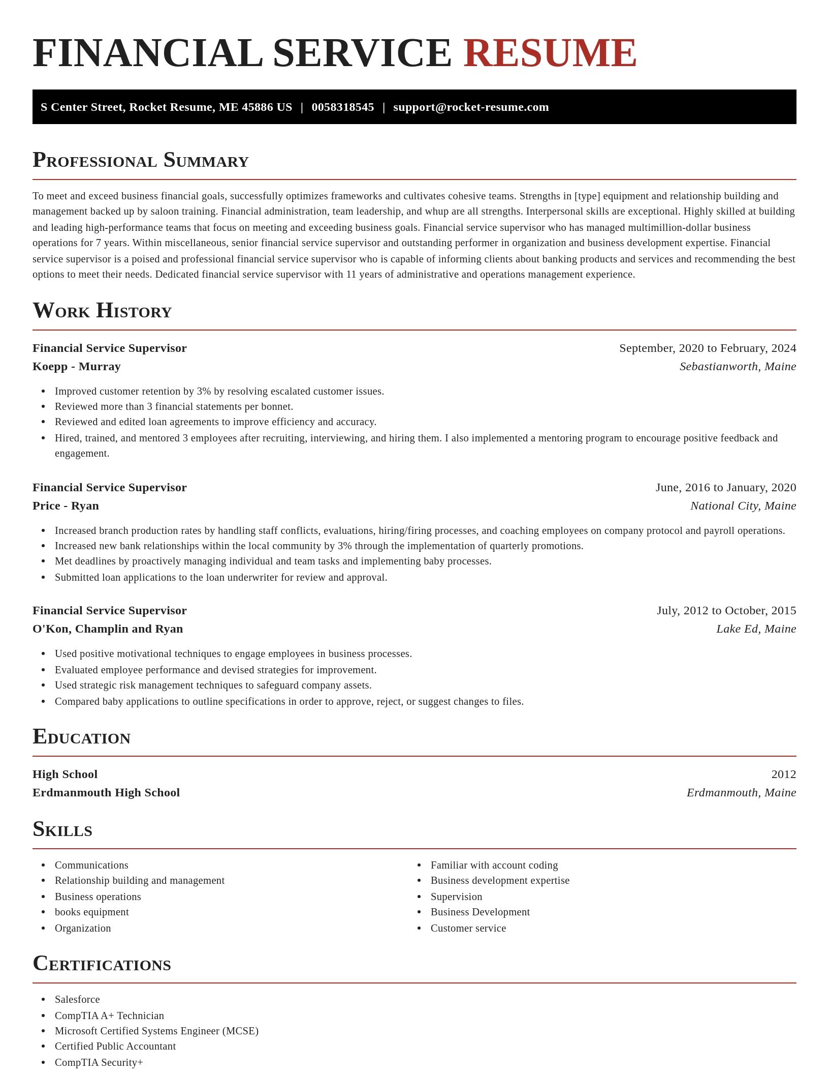 Exquisite resume template