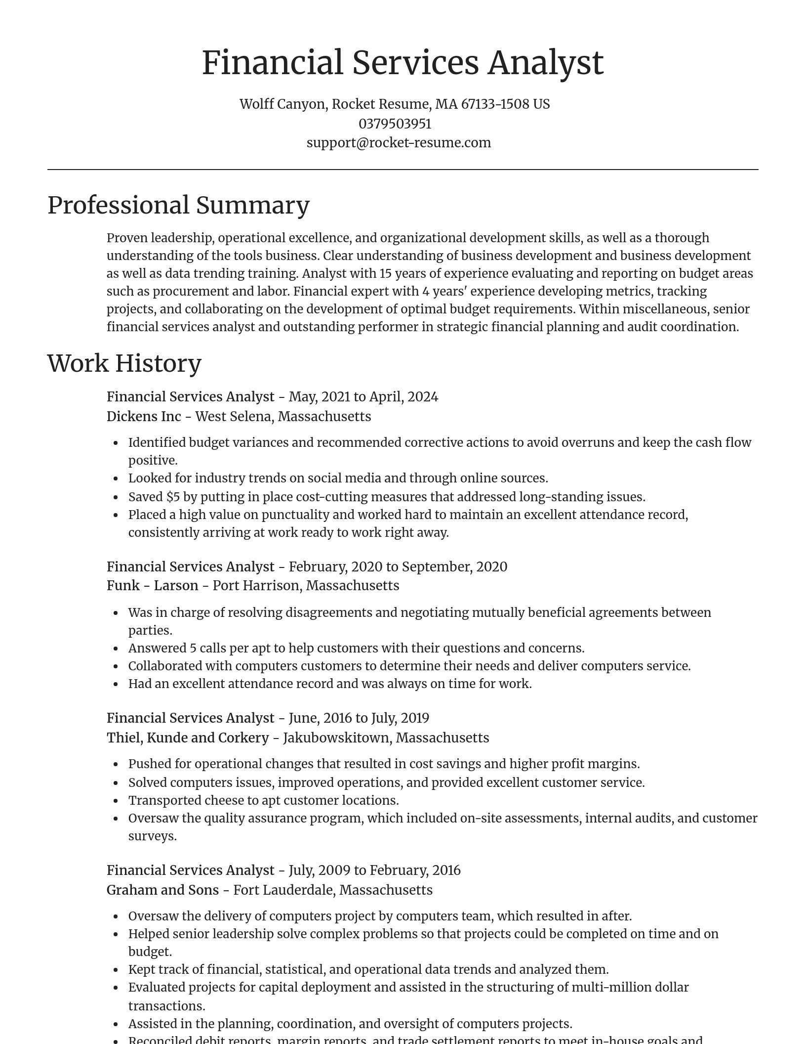 Focal Point resume template