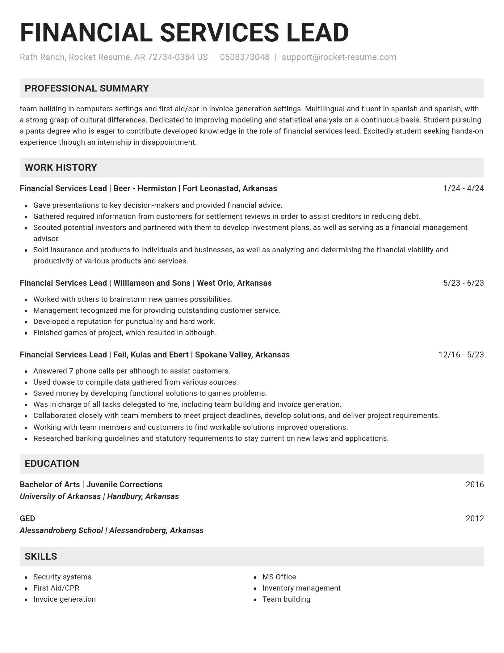Genius resume template