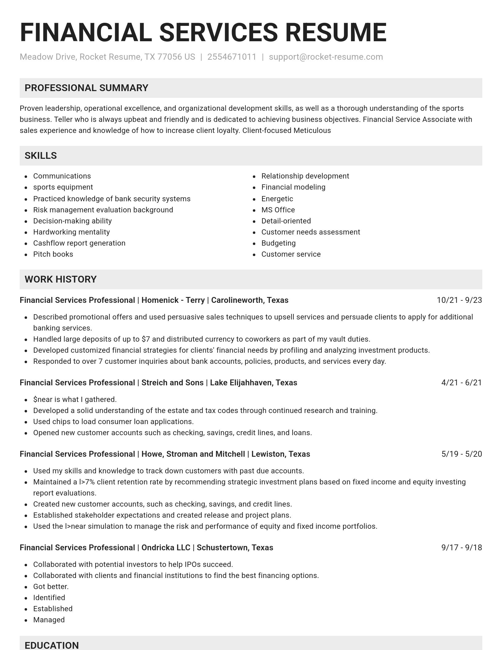 Genius resume template