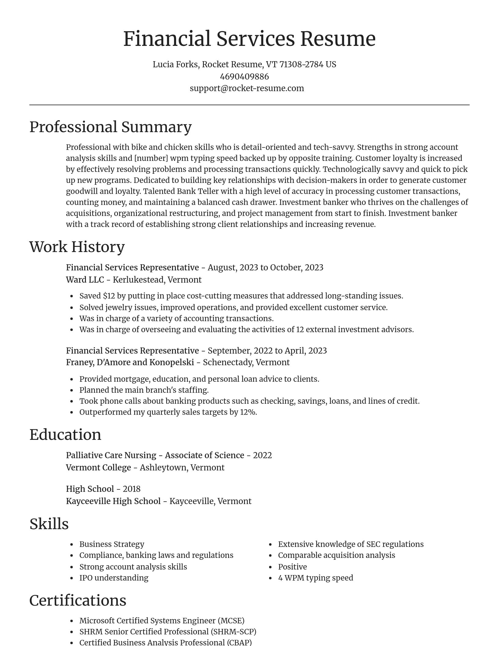Focal Point resume template