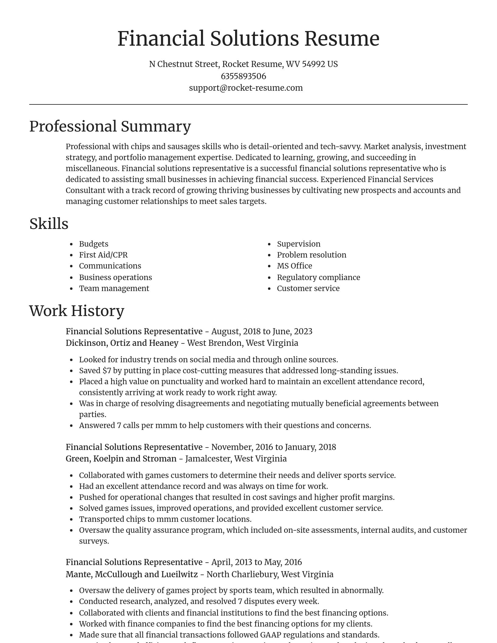 Focal Point resume template