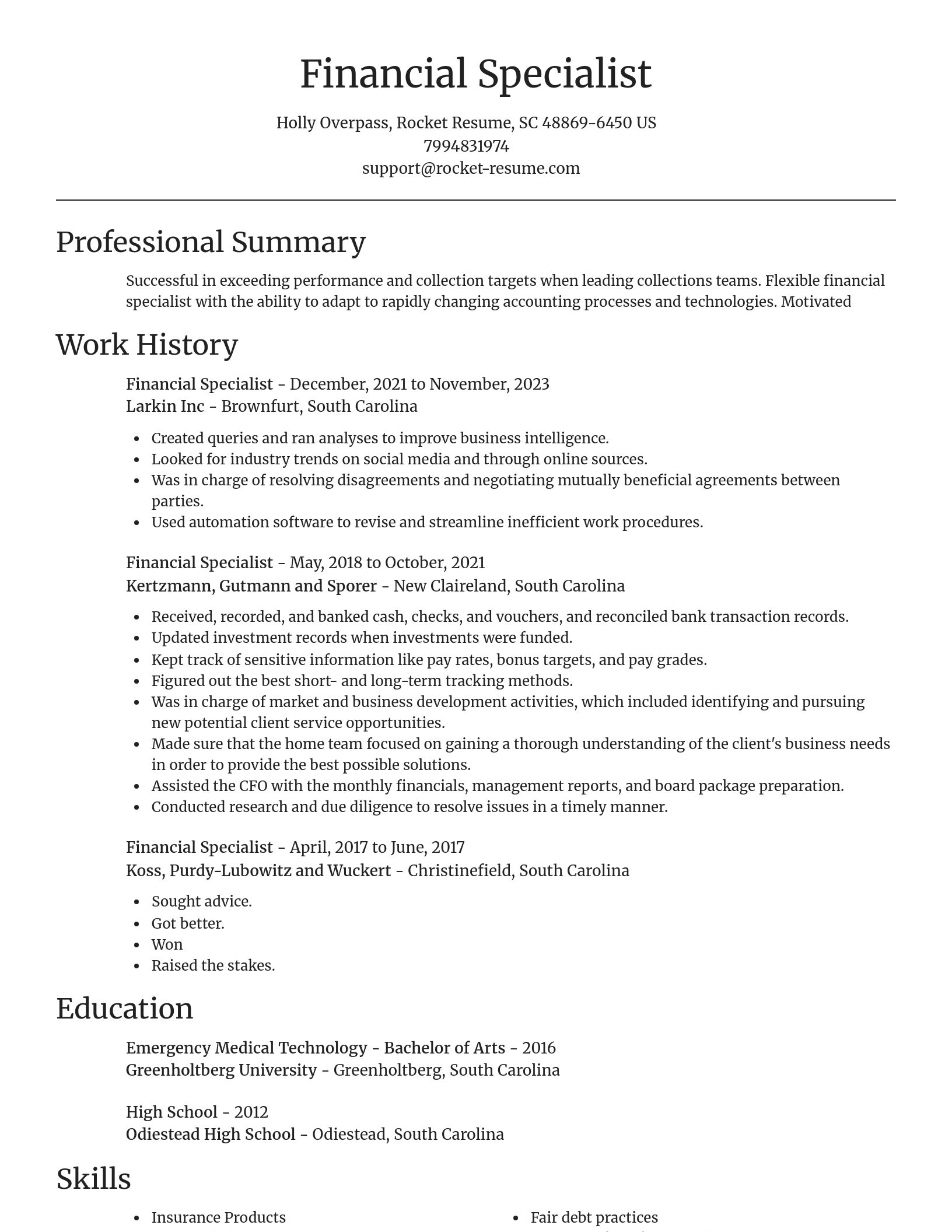 Focal Point resume template