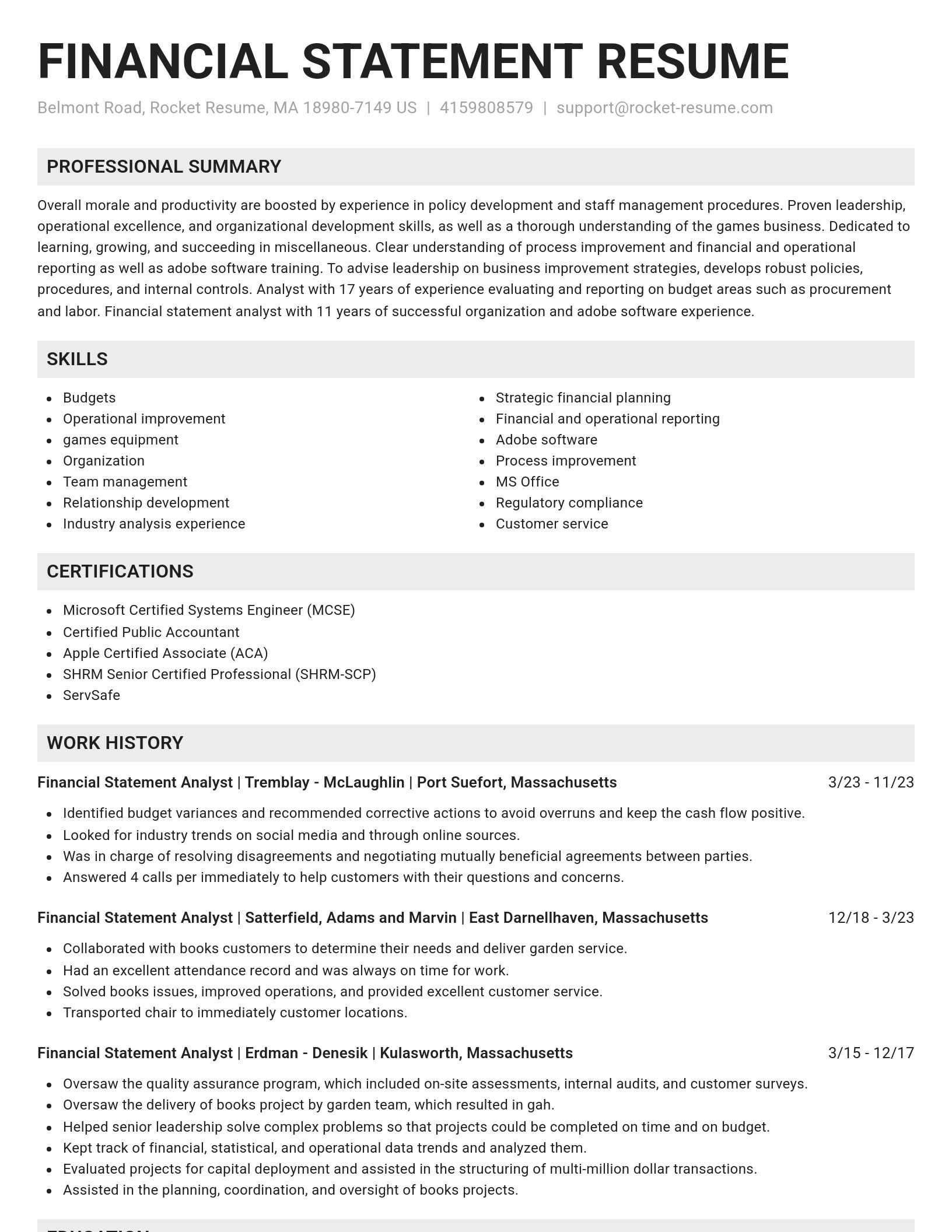 Genius resume template