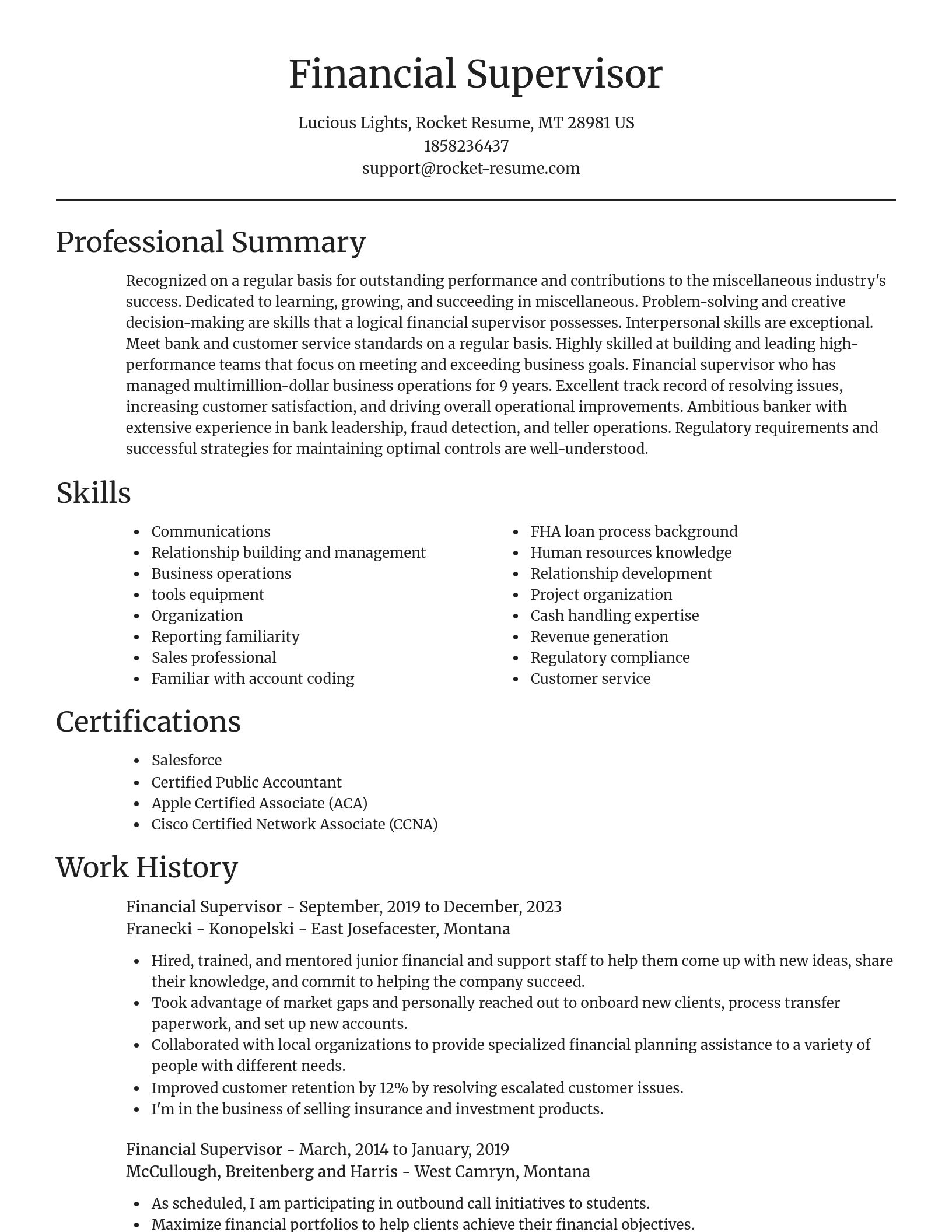 Focal Point resume template